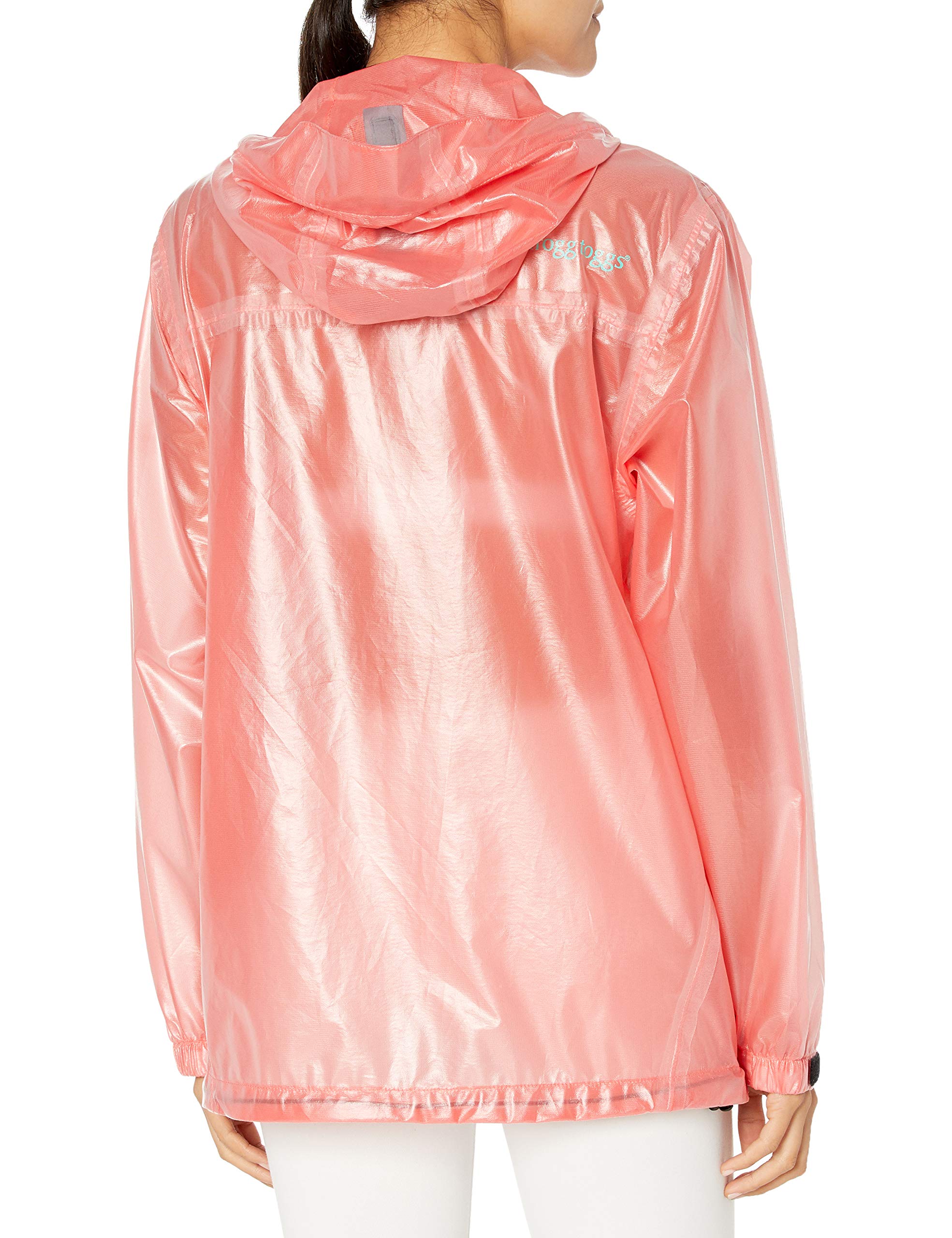 Frogg Toggs Women'S Xtreme Lite Packable Waterproof Breathable Rain Jacket, Coral, Large