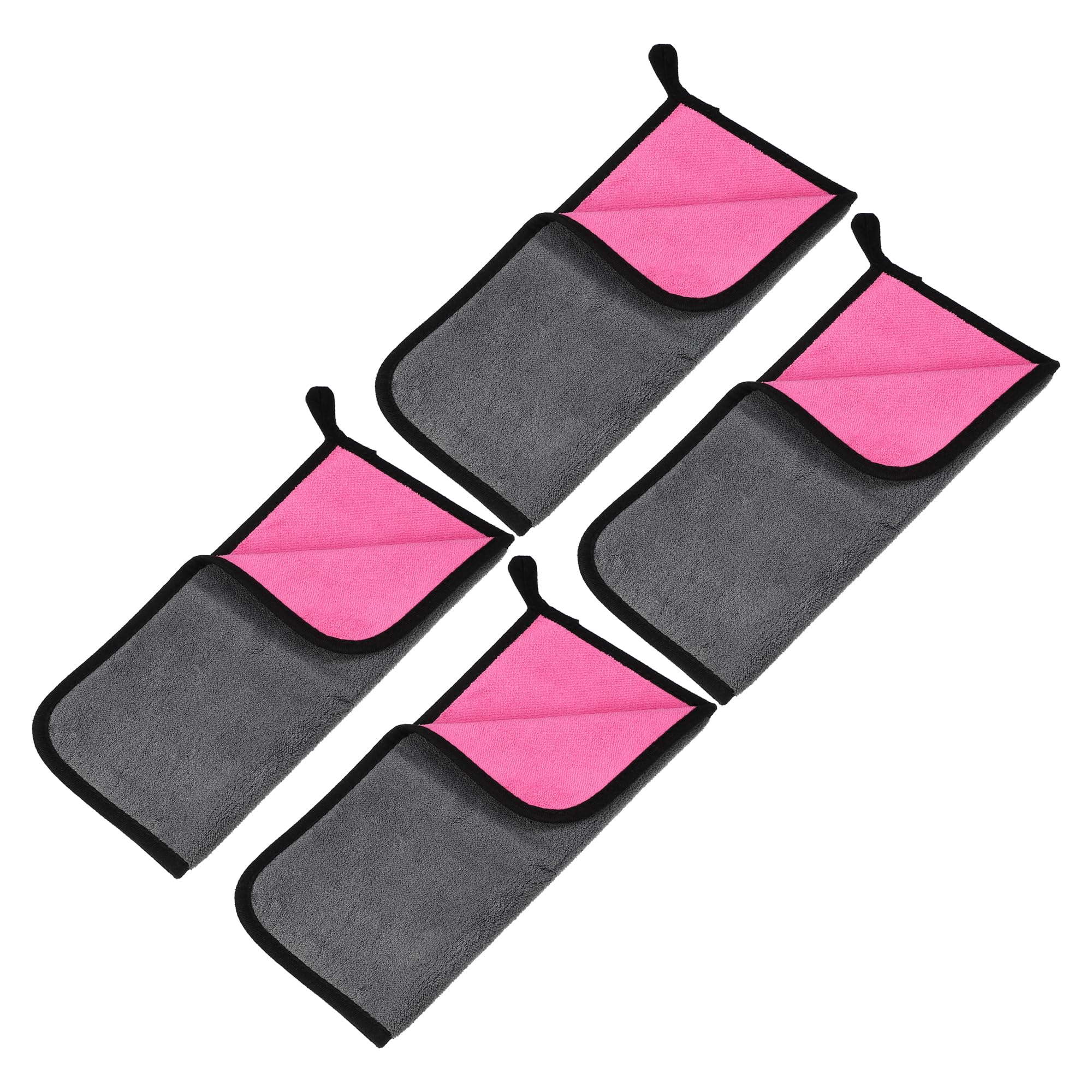 X AUTOHAUX 4pcs Microfibre Car Drying Towel 11.81x11.81 Extra Large Car Cleaning Detailing Absorbent Car Drying Cloth Window C