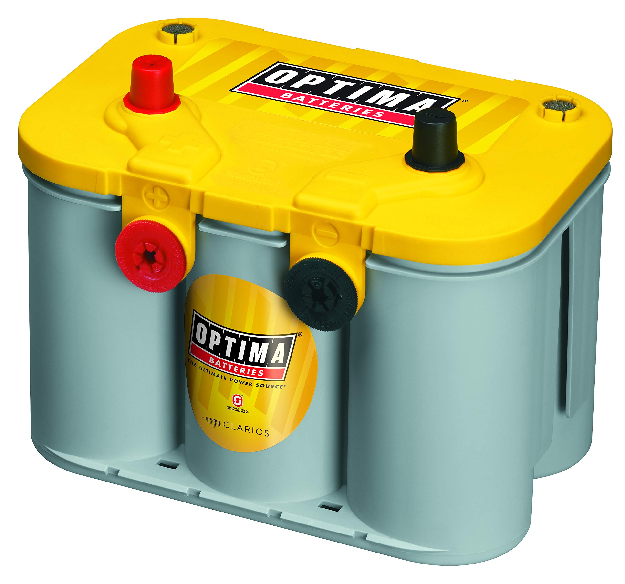 OPTIMA Batteries High Performance D34/78 YellowTop Dual Purpose Sealed AGM Car, Truck and SUV Battery, 750 CCA, Dual Terminal, Maintenance Free, Versitile Mounting