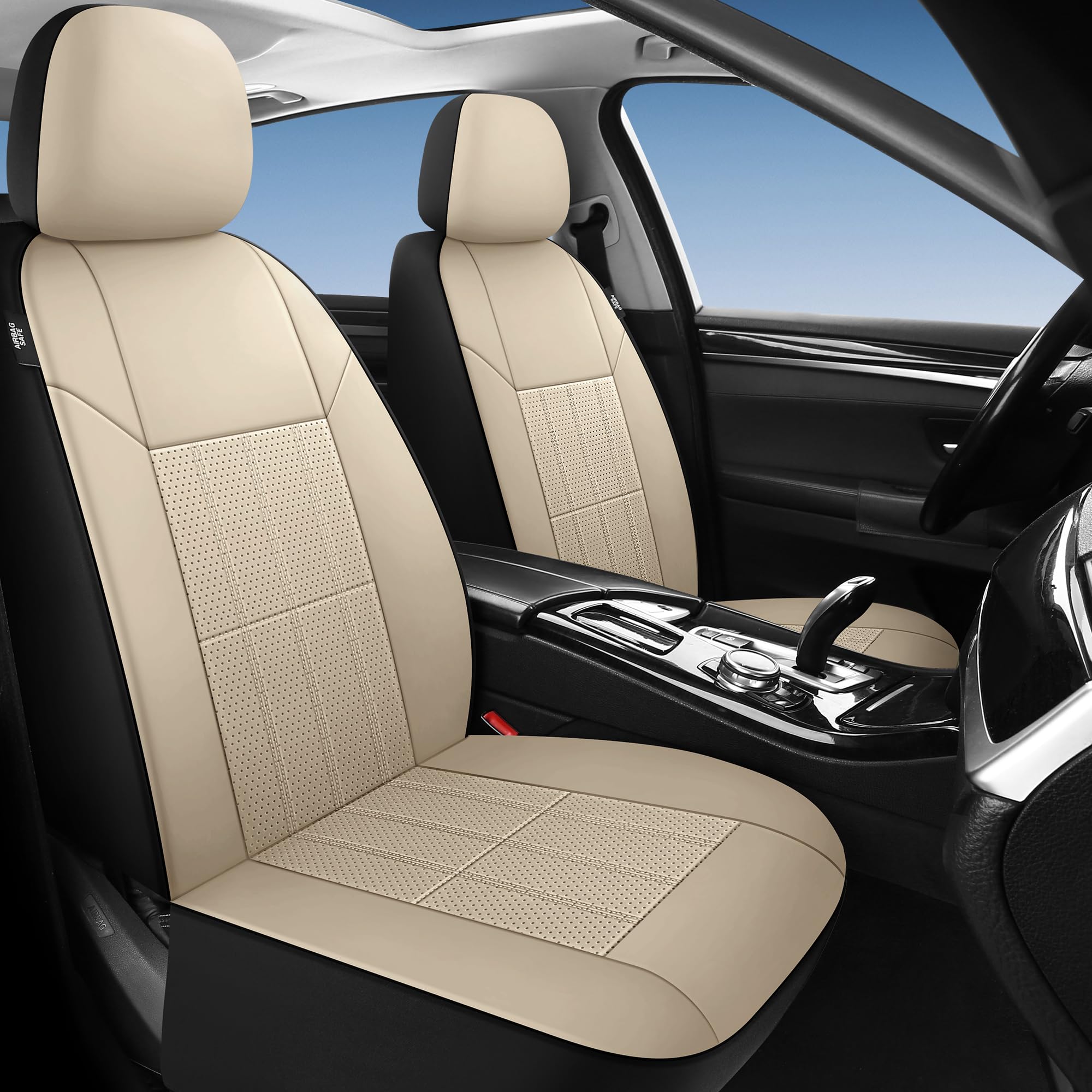 VarCozy Leather Front Seat Covers