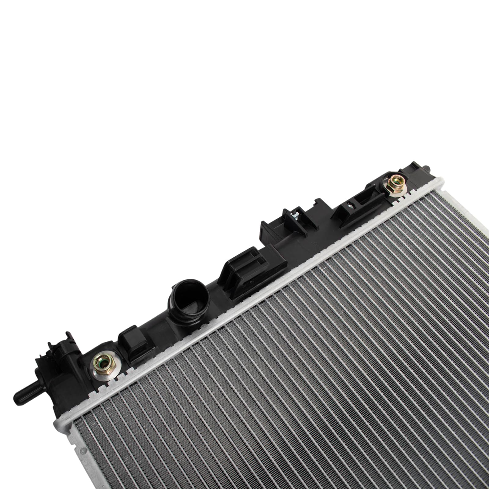 Trq Radiator Assembly Aluminum Core Compatible With 13-16 Cadillac Ats 14-15 Cts Cu13349 Cu13350