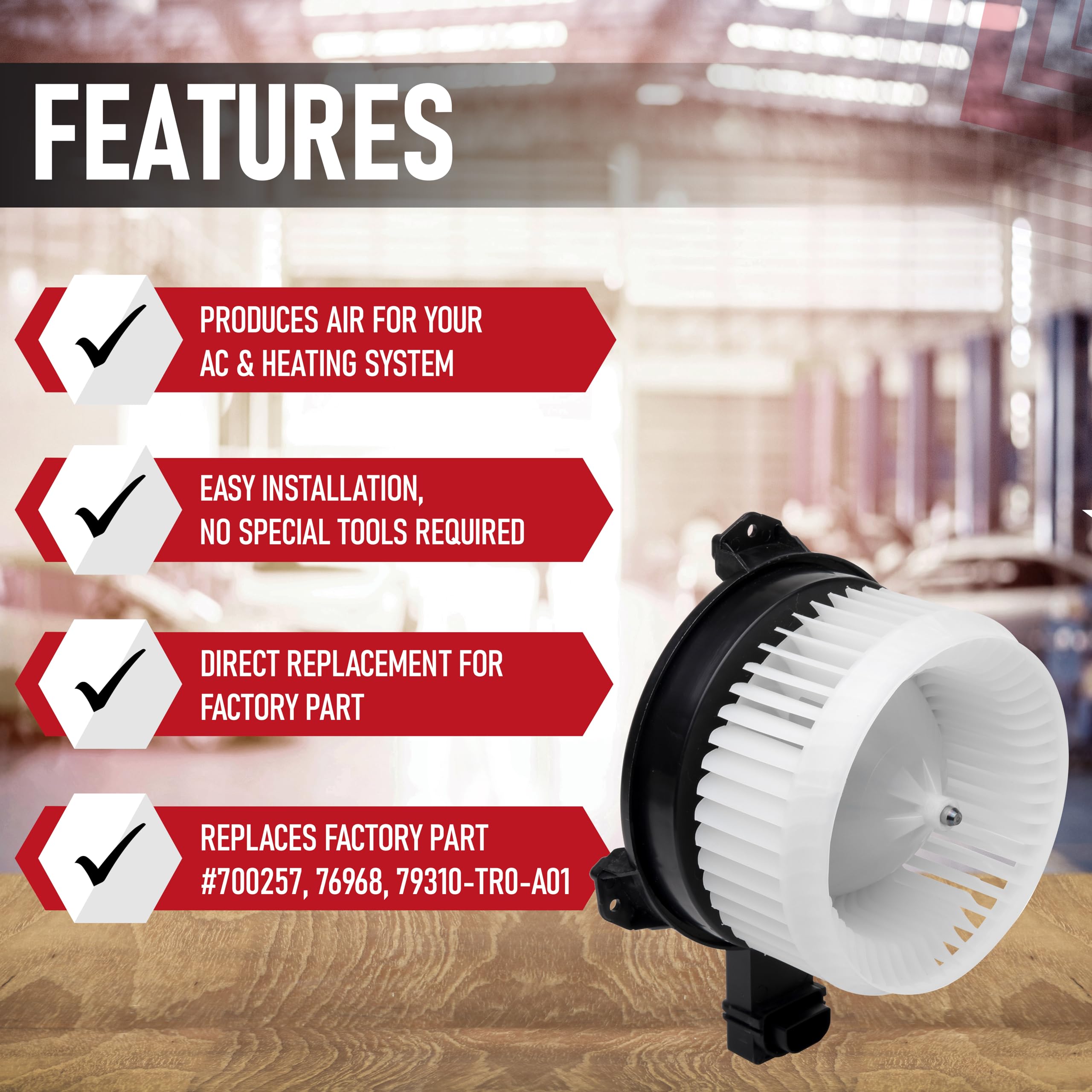 Hvac Blower Motor Replacement By Aa Ignition - Compatible With Acura & Honda Vehicles - 2013-2015 Ilx, 2013-2014 Rdx, 2012-2013