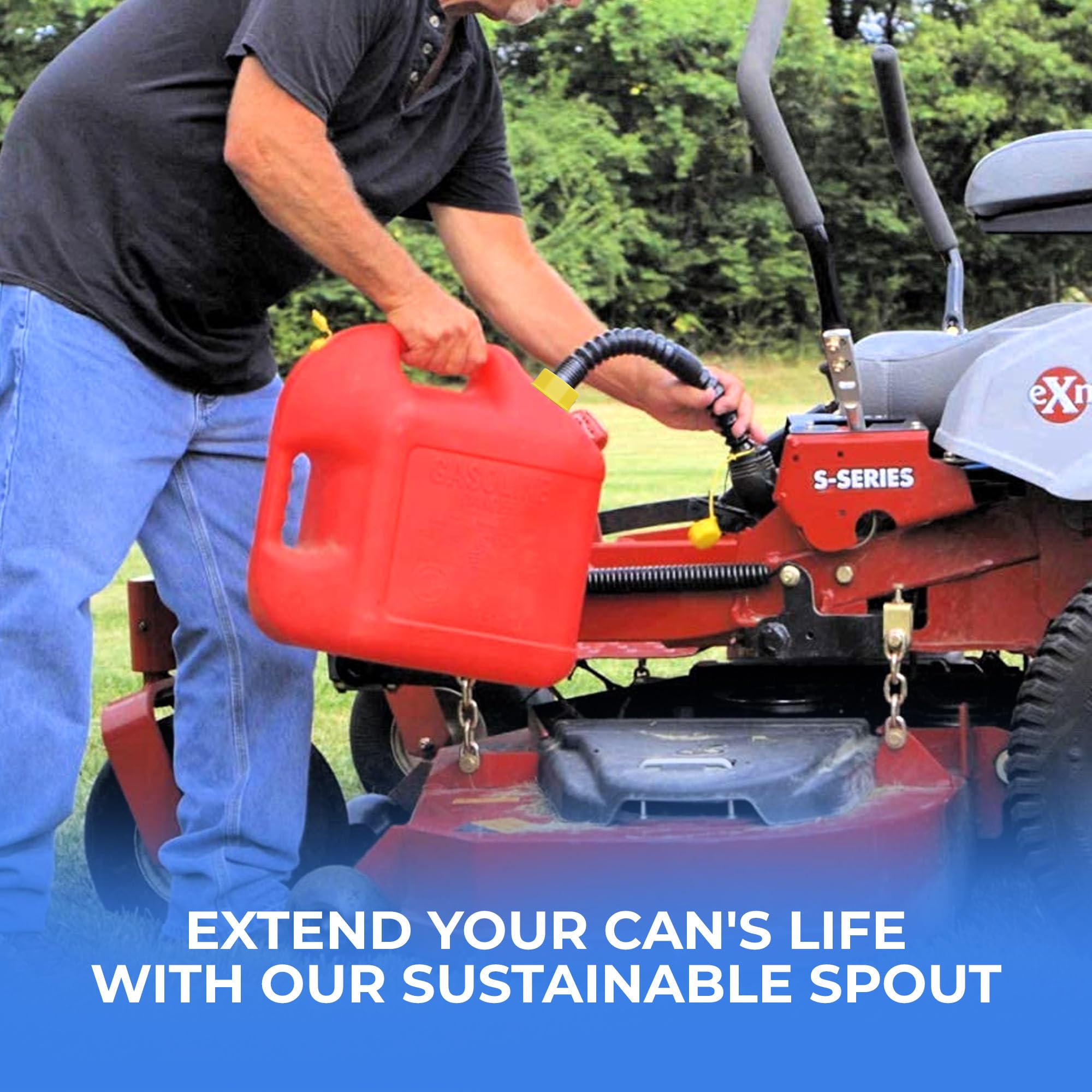 3-Kit Universal Gas Can Spout Replacement No Spill, Gas Can Nozzle Spout, Gas Can Caps, Replacement Gas Can Spout, Gas Spout Rep