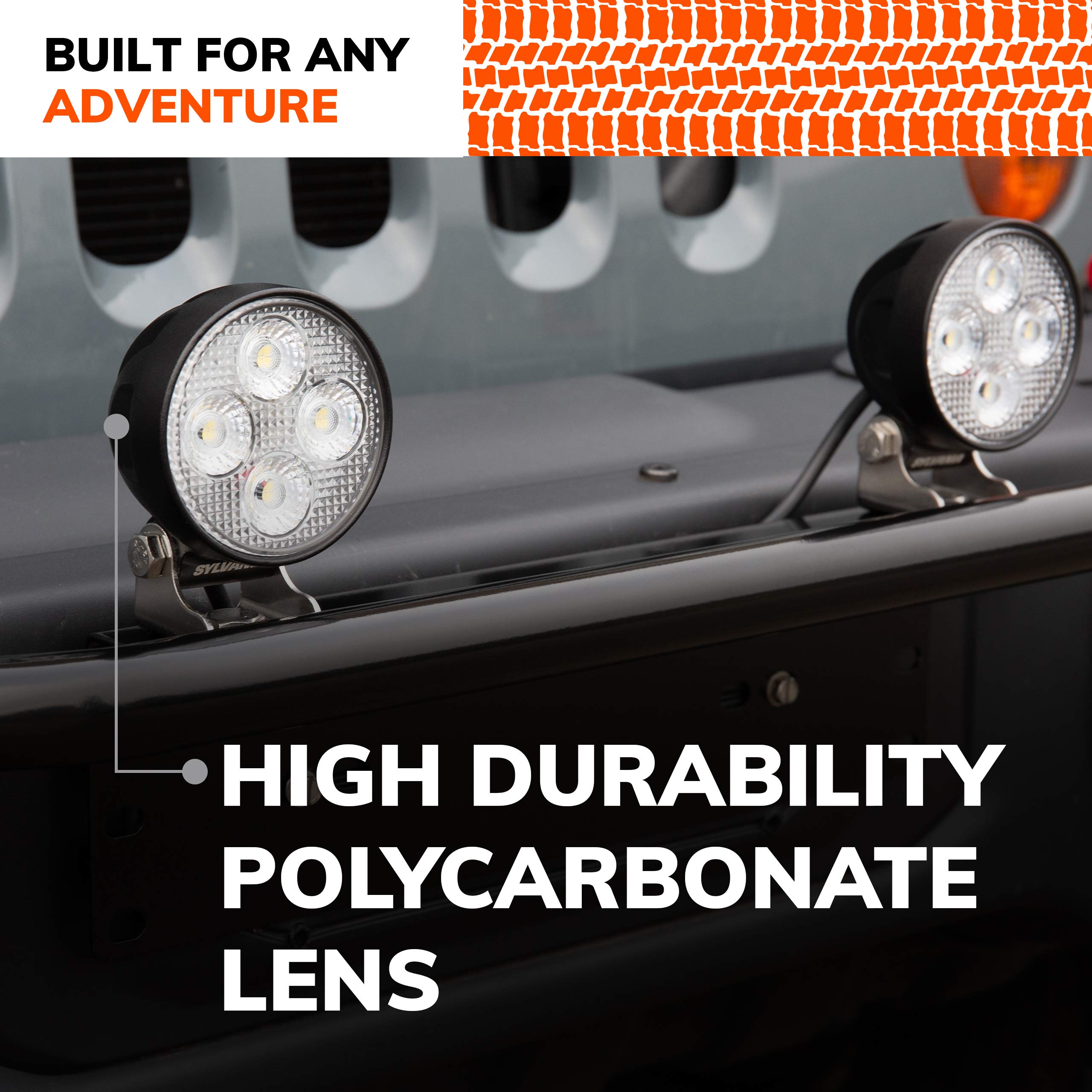 Sylvania - Led 3 Inch Round Led Light Pod - Lifetime Limited Warranty - Spot Light 3200 Raw Lumens, Off Road Driving Work Light,