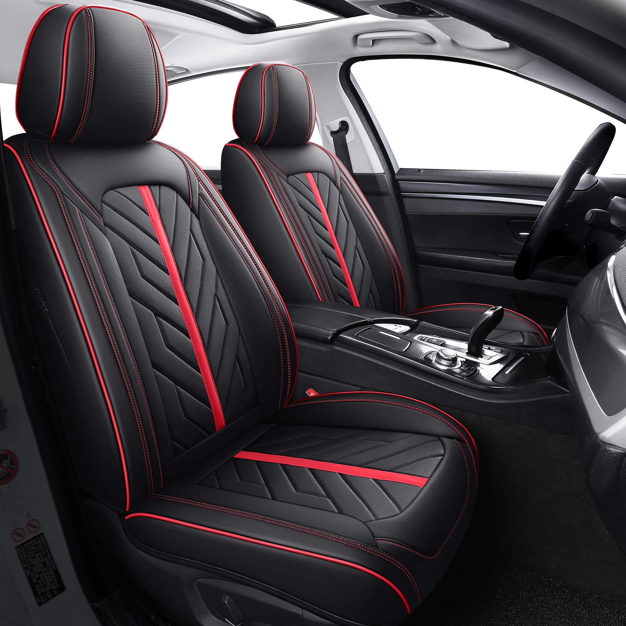 Tomatoman Car Front Seat Covers Compatible with Toyota Rav4 Camry Corolla Tacoma 4runner Highlander Yaris Avalon Crown Chr Matri