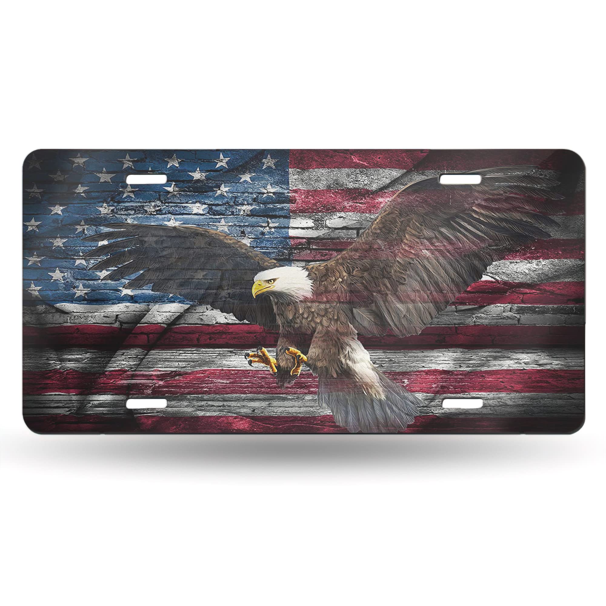 License Plate American Flag Decorative Car Front,Metal Car Plate,License Plate,Vanity Tag,Aluminum Noverlty License Plate For Me