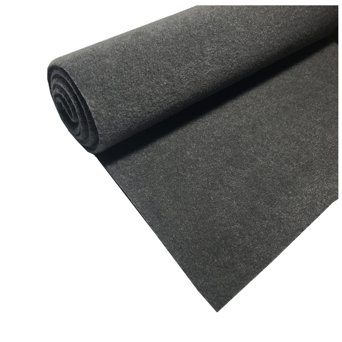 CPR Marine Upholstery Durable Un-Backed Automotive Trim Carpet 72' x 36' Mini Roll Charcoal