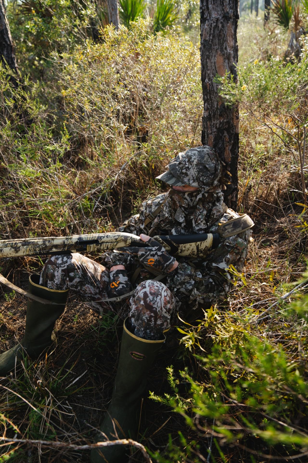 First Lite Phantom 3D Balaclava - Ultralight Mesh Camo Hunting Face Mask - First Lite Specter - One Size