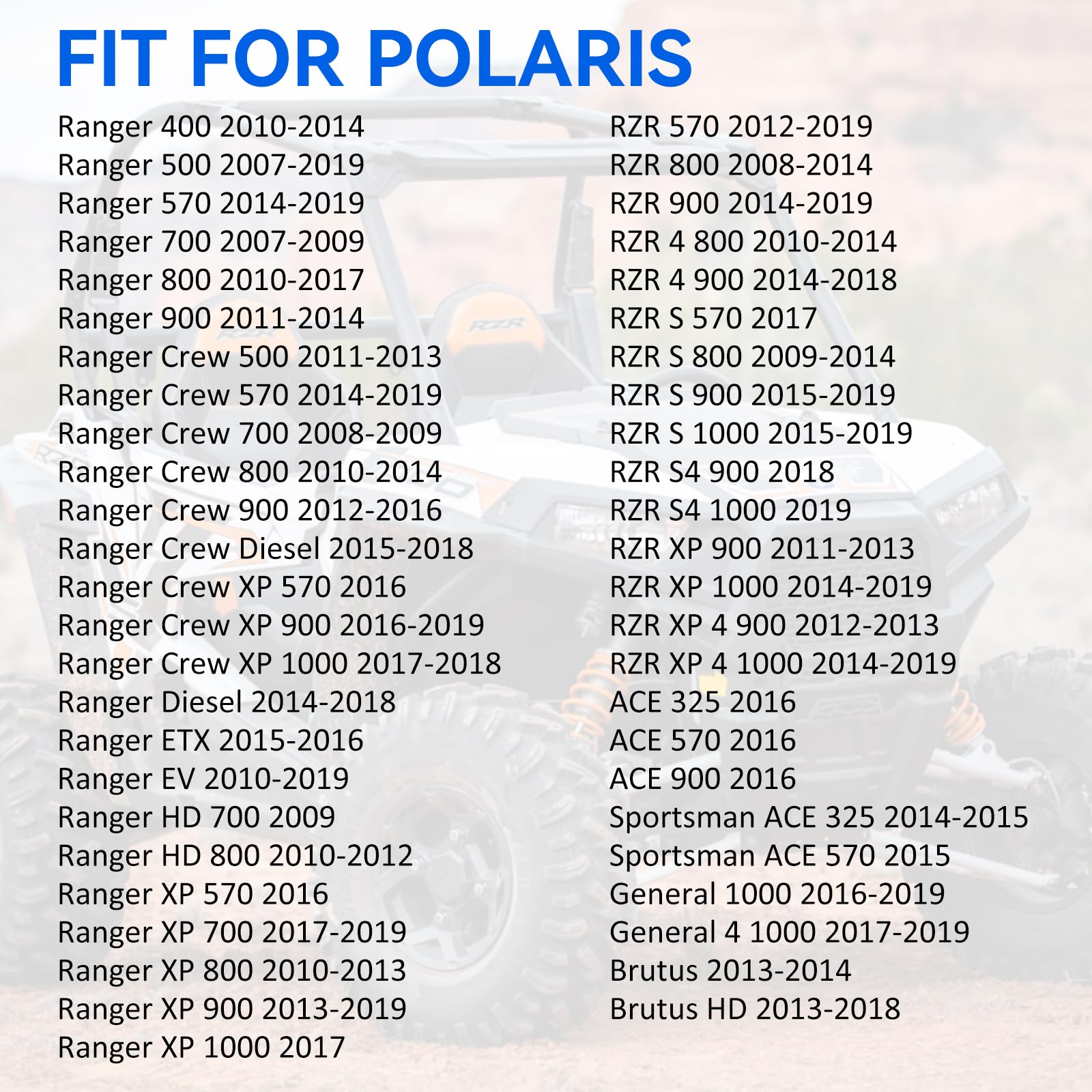 Brake Master Cylinder For Polaris Rzr 570 800 900 1000 Brutus Ranger 400 500 570 700 800 900 1000 Ace 325 570 900 General 1000 Oem#1911515