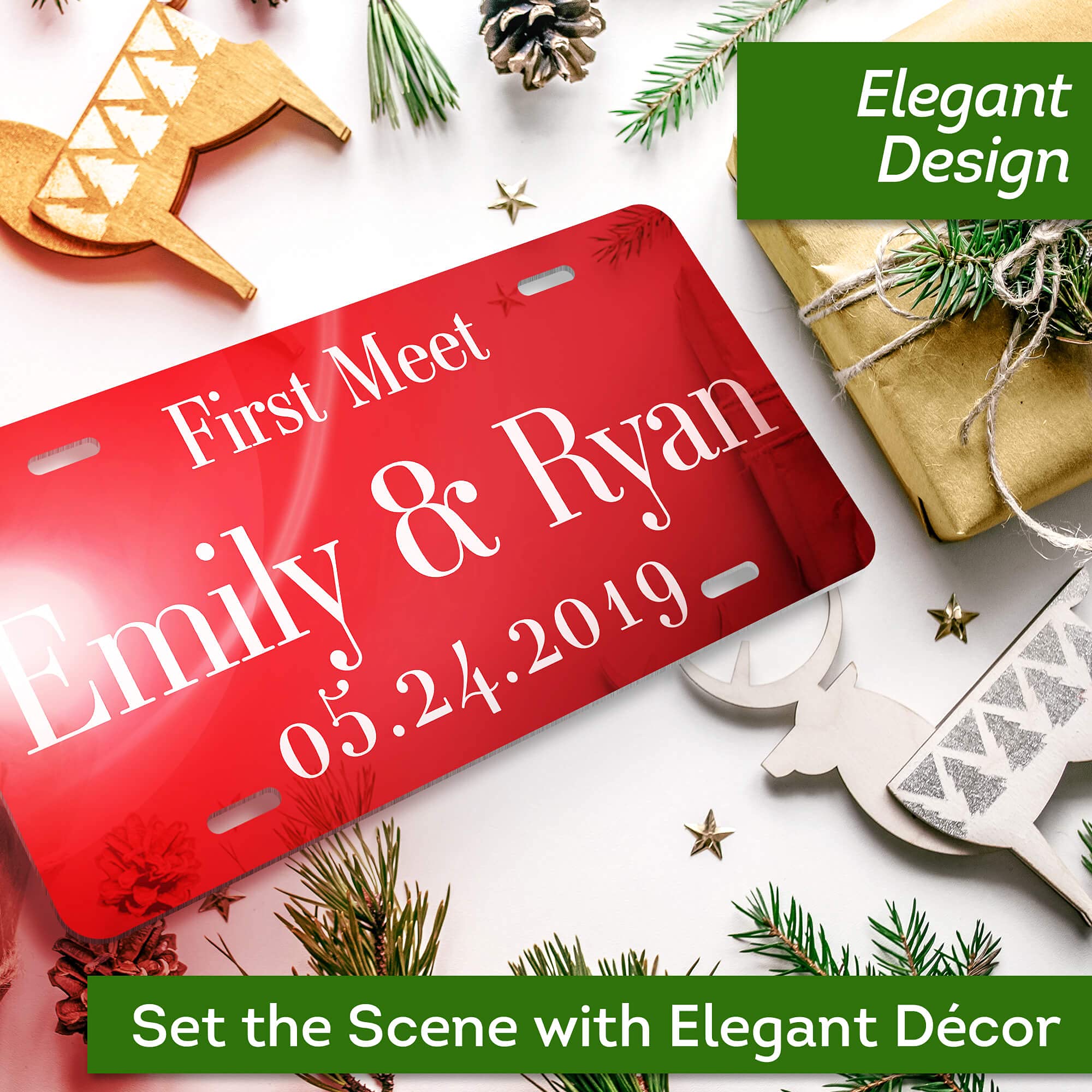 Custom License Plates, Personalized Plates For Front Of Car | Vanity Plate 6X12 Inch - Size Rust-Free Metal 40 Colors By: My Sig