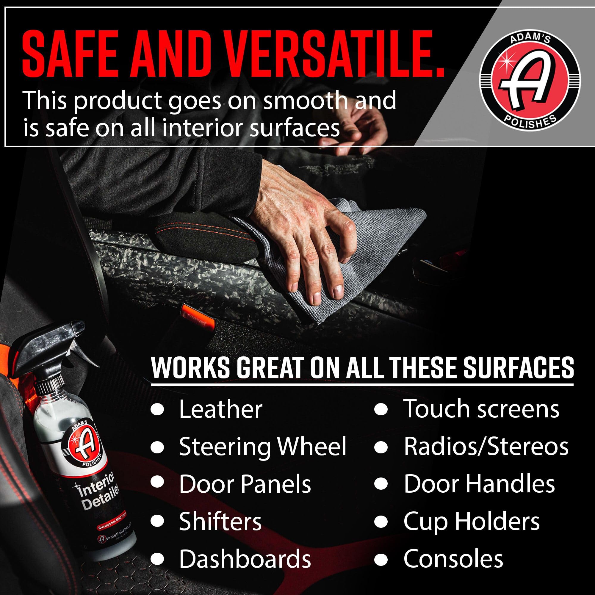 Adam'S Interior Detailer (Gallon) - Total Car Interior Cleaner, Protectant & Dressing | All Purpose Cleaner & Leather Conditioner | Vinyl, Dashboard, Screen, Seat Cleaner & More