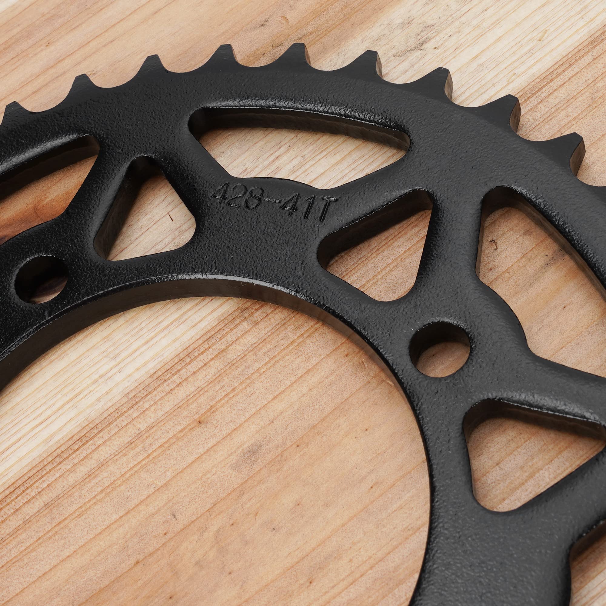 Rutu 428 76Mm 41 Tooth Rear Sprocket For Chinese 50Cc 70Cc 90Cc 110Cc 125Cc 140Cc 150Cc 160Cc 170Cc 190Cc Pit Dirt Trail Quad Motor Bike Atv