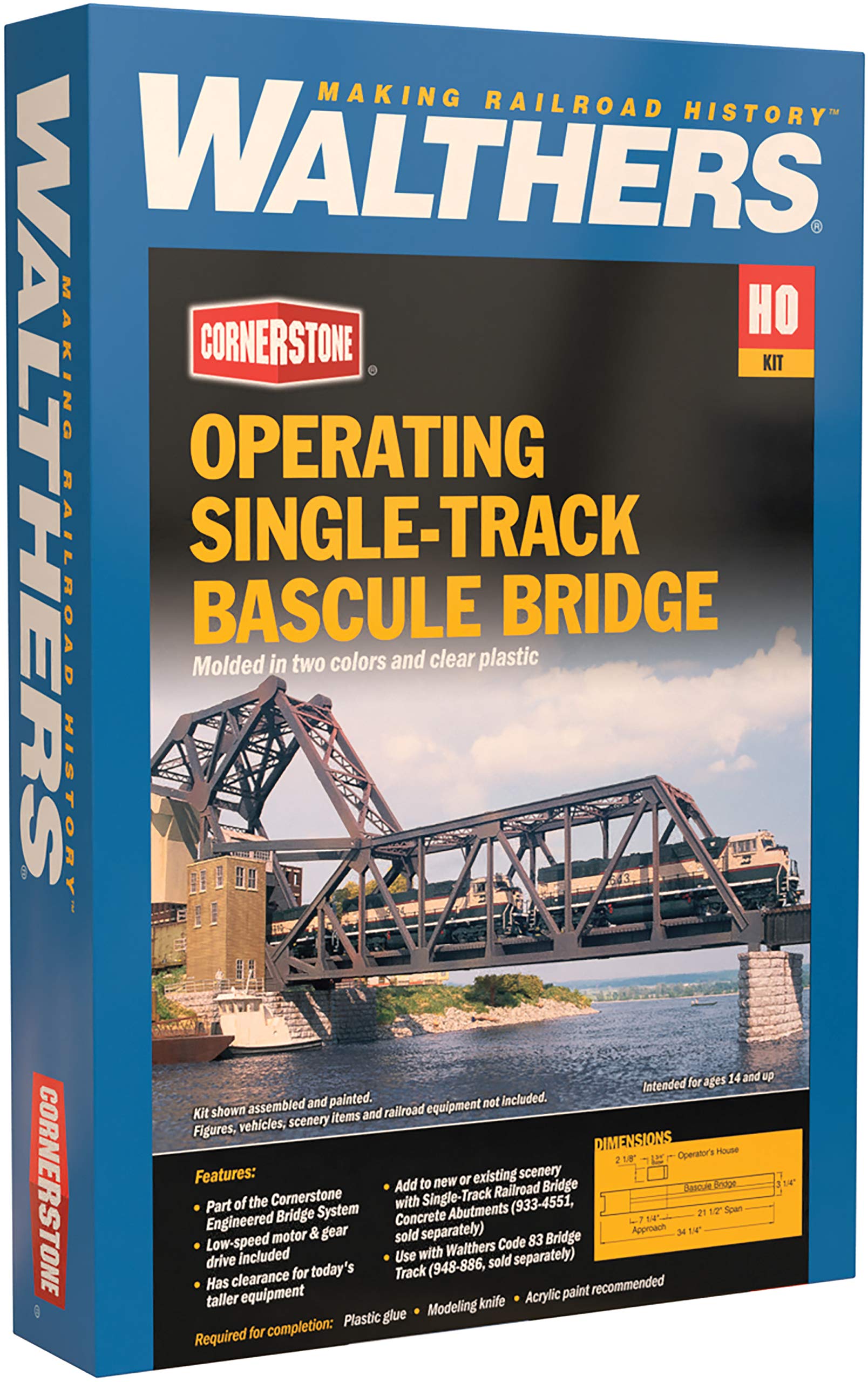 Walthers Scenemaster Bascule Bridge Kit Collectable Train