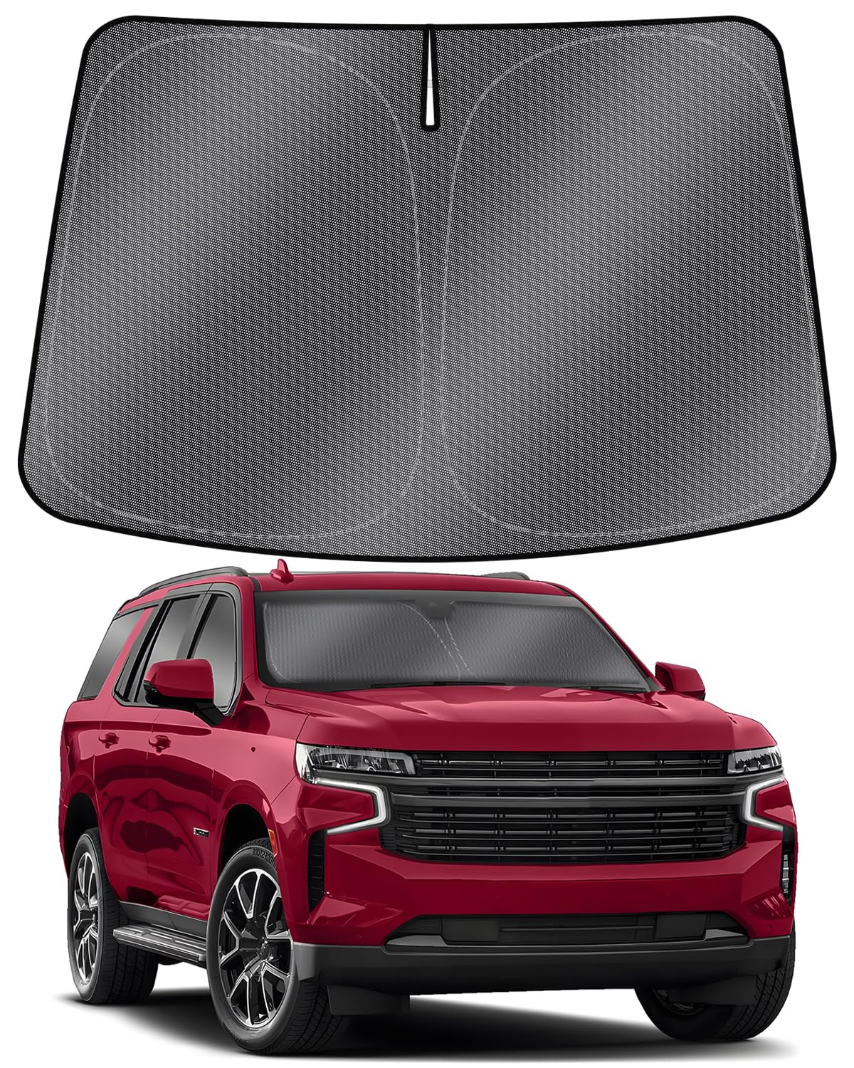 Mixsuper Liner Windshield Sun Shade For Chevrolet Tahoe 2021-2024 2025 Windshield Sunshades For Chevy Tahoe Accessories Foldable
