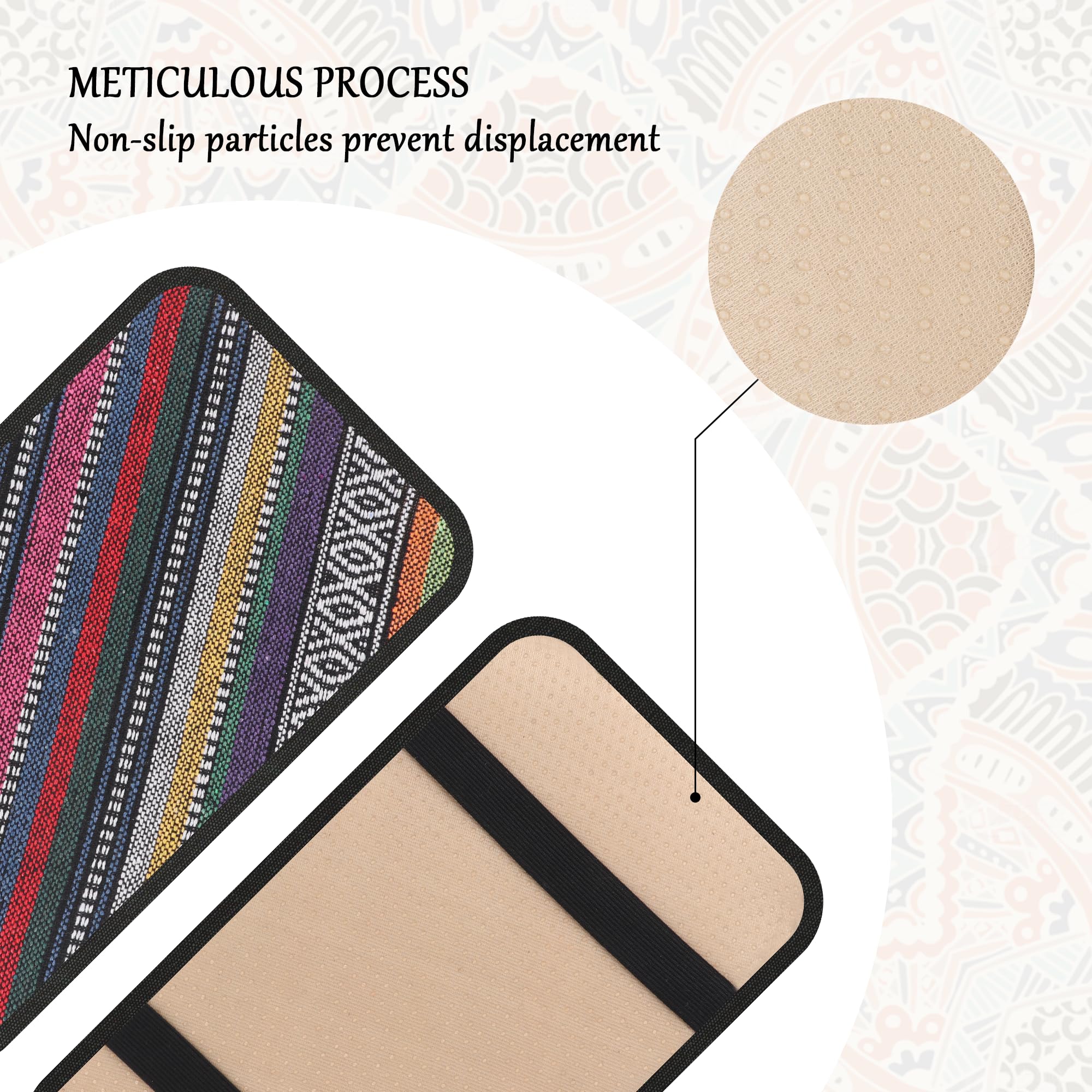 Car Center Console Cover,Boho Car Accessories Car Armrest Box Pad for Comfortable Support,Universal Armrest Cover for Car Truck