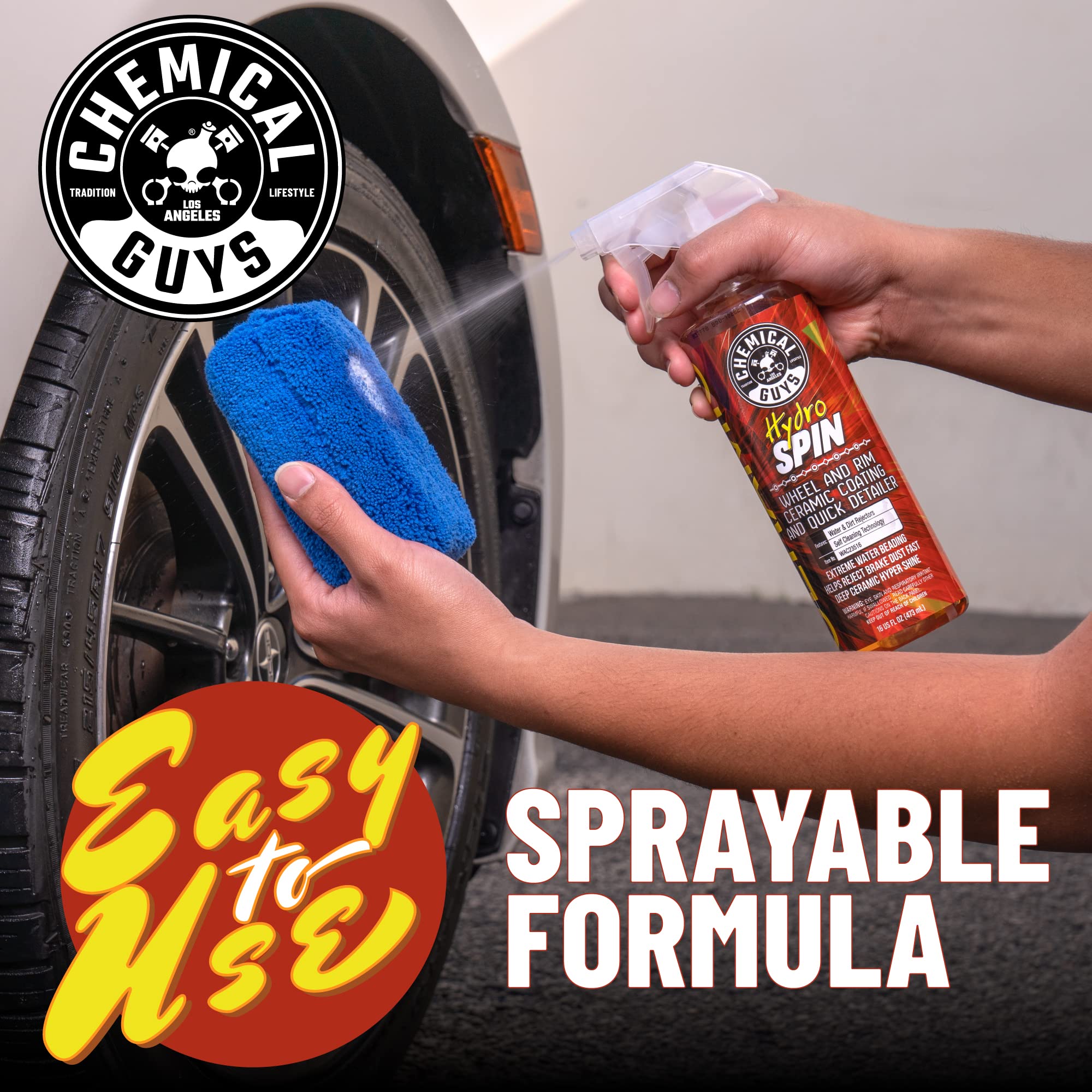 Chemical Guys Hydrospin Wheel & Rim Ceramic Coating And Quick Detailer (16 Oz)