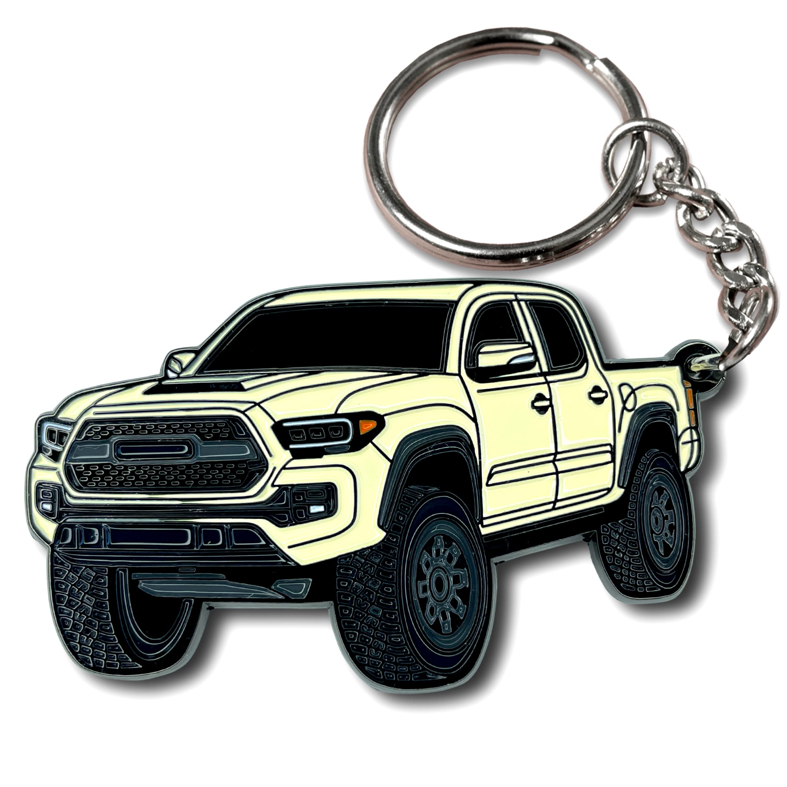 Four Wheel Beast Tacoma Keychain - Tacoma Accessories 2016-2022 Mods Cool Pro Sport Off Road Key Chain Fob Cover 3Rd Gen Toy Tru