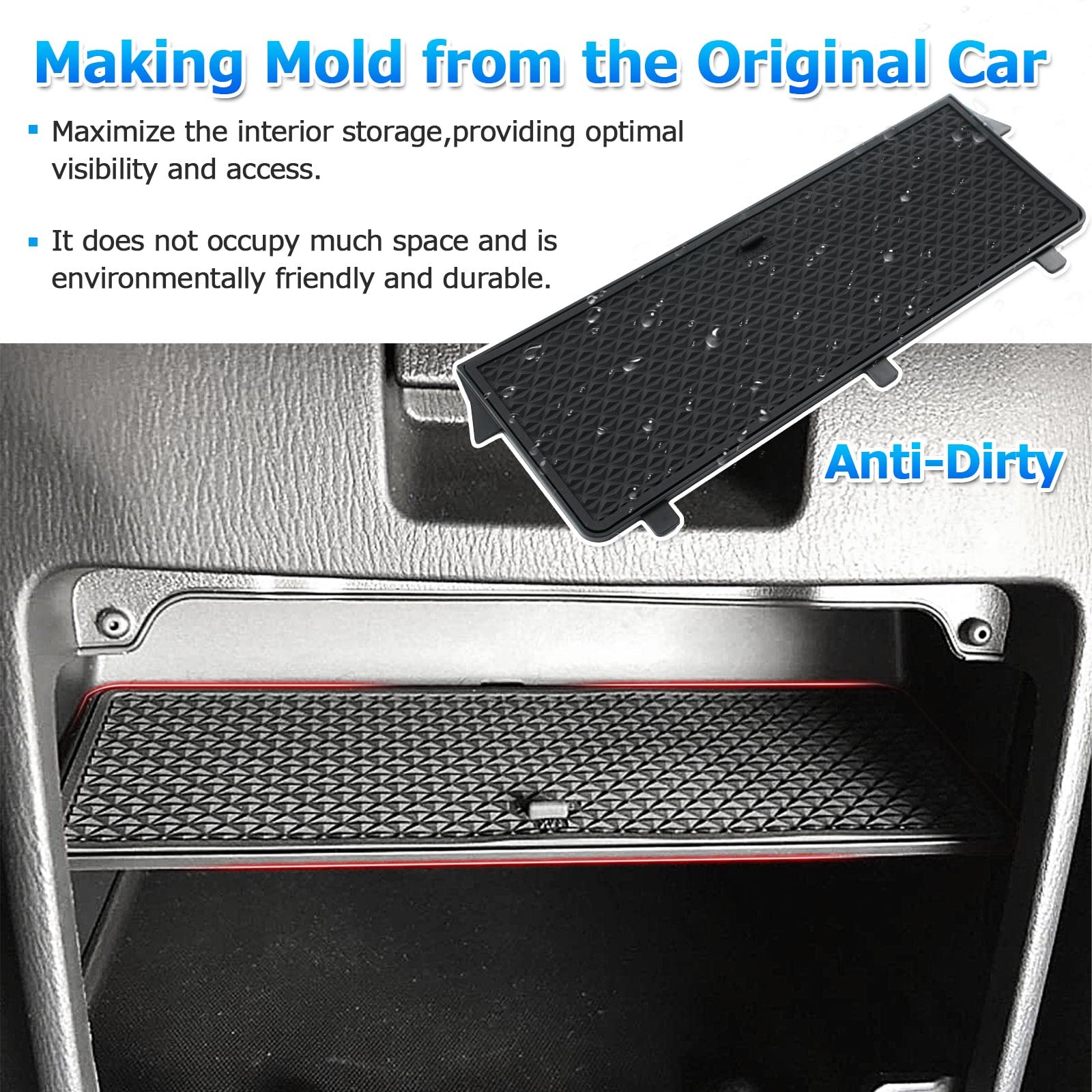 Autorder Center Console Organizer For 2016-2022 2023 2024 Mazda Mx-5 Rf Miata Interior Accessories Glove Box Insert Tray Partition Panel