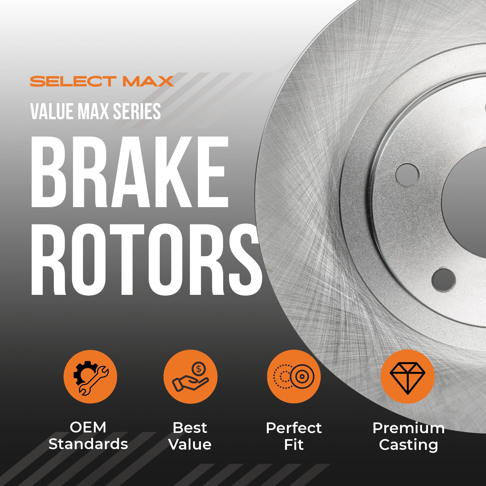 Max Advanced Brakes Front Brake Rotors Compatible With 2003 2004 2005 2006 2007 2008 Dodge Ram 1500 2500 3500 8 Lug Replacement