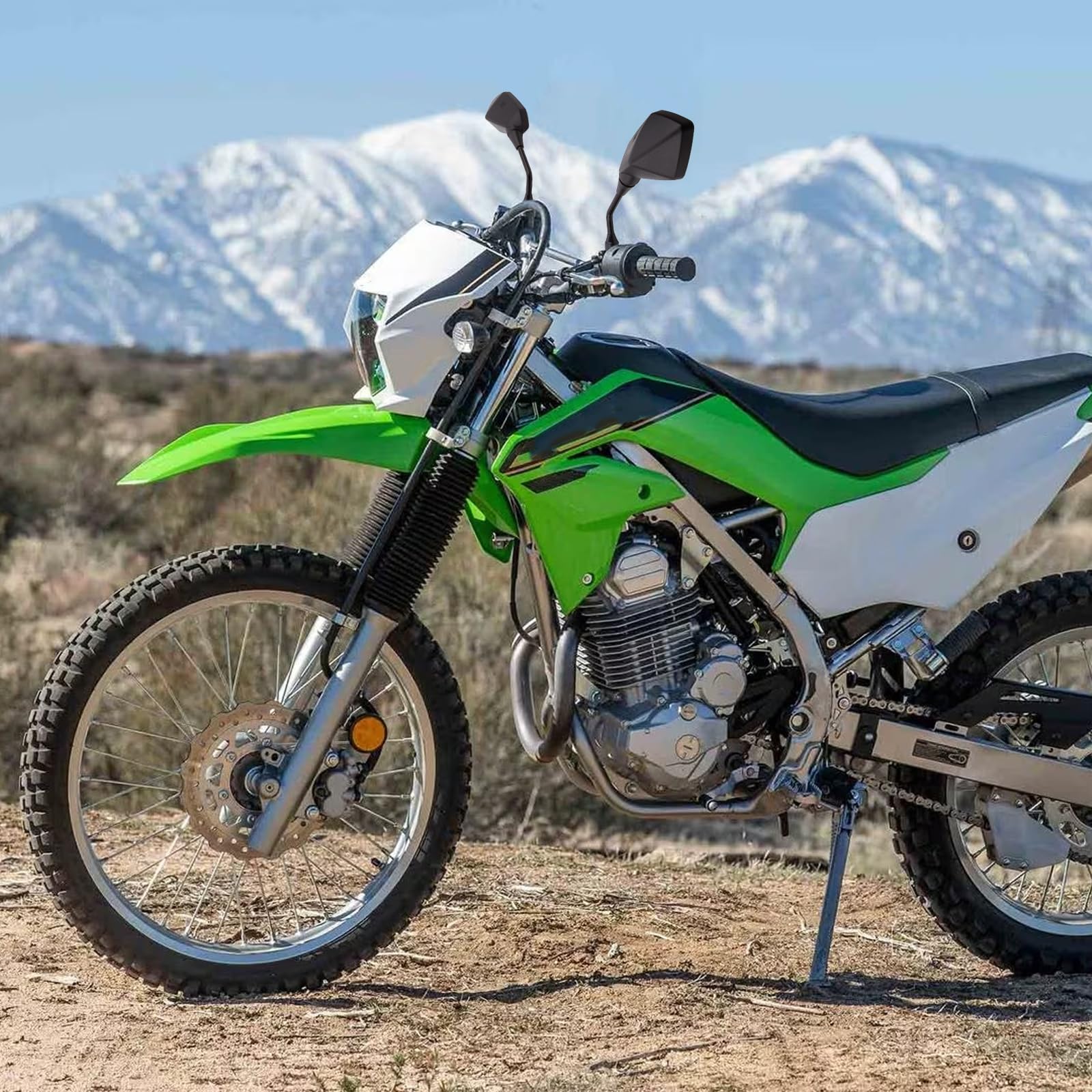 Cicmod Motorcycle Rear View Side Mirrors With M8 M10 Threaded Bolts For Motorcycle, Scooter, Atv, Dirt Bike, Cruiser