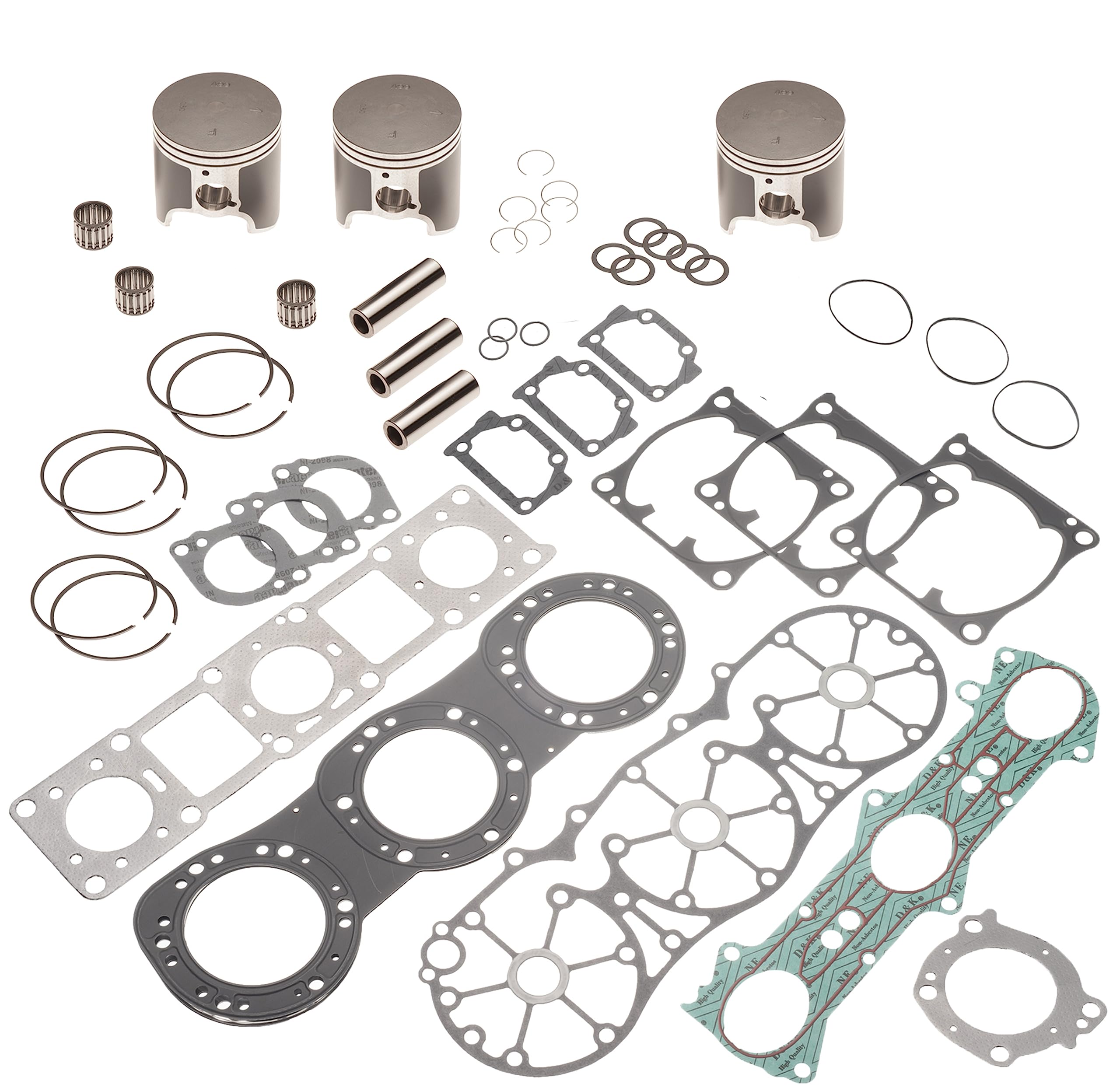 Top End Rebuild Piston Kit for Yamaha GP1200R XL XLT 1200 XR1800 PV .50MM Over