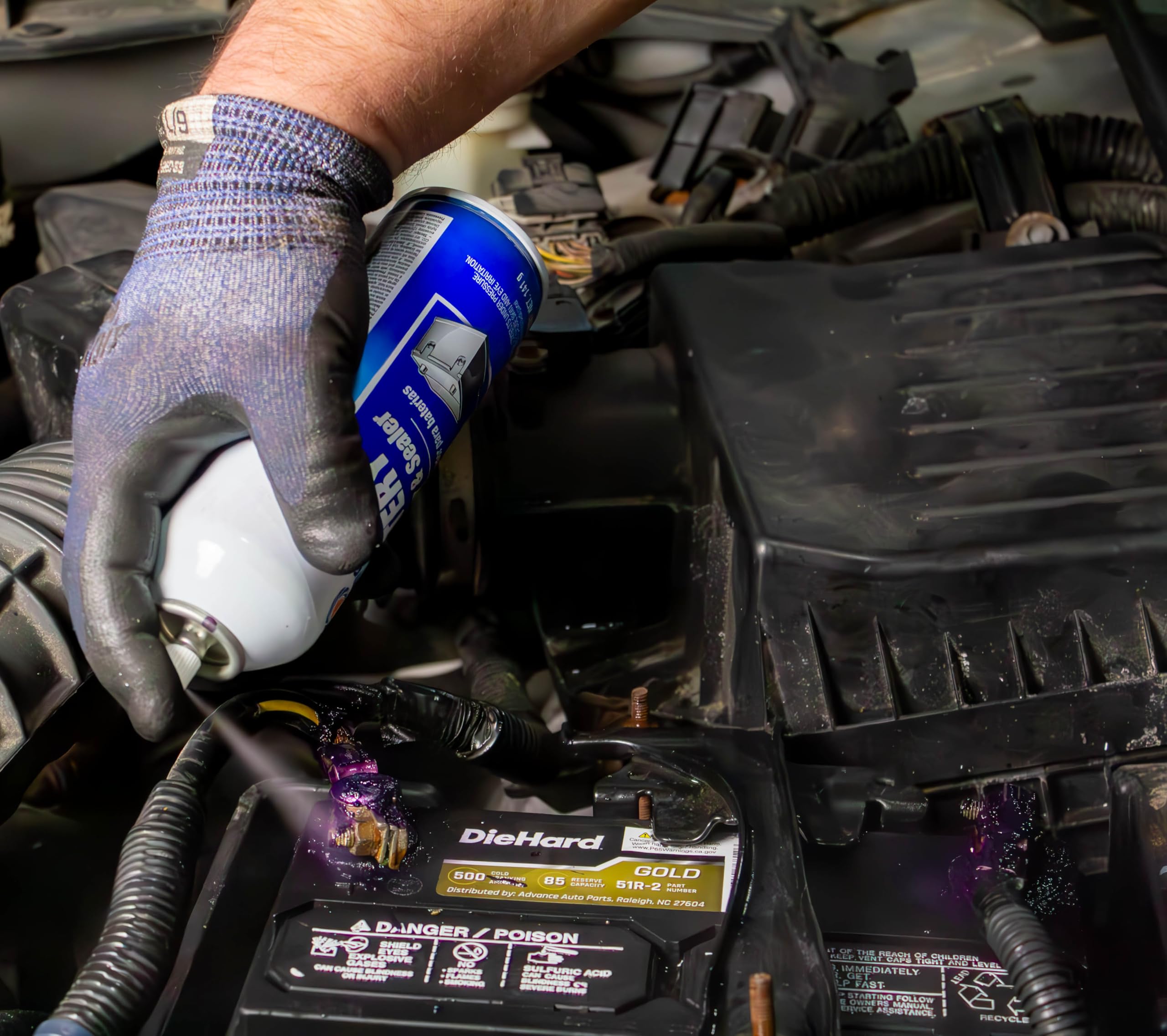 Permatex 80370 Battery Protector And Sealer, 5 Oz. Net Aerosol Can