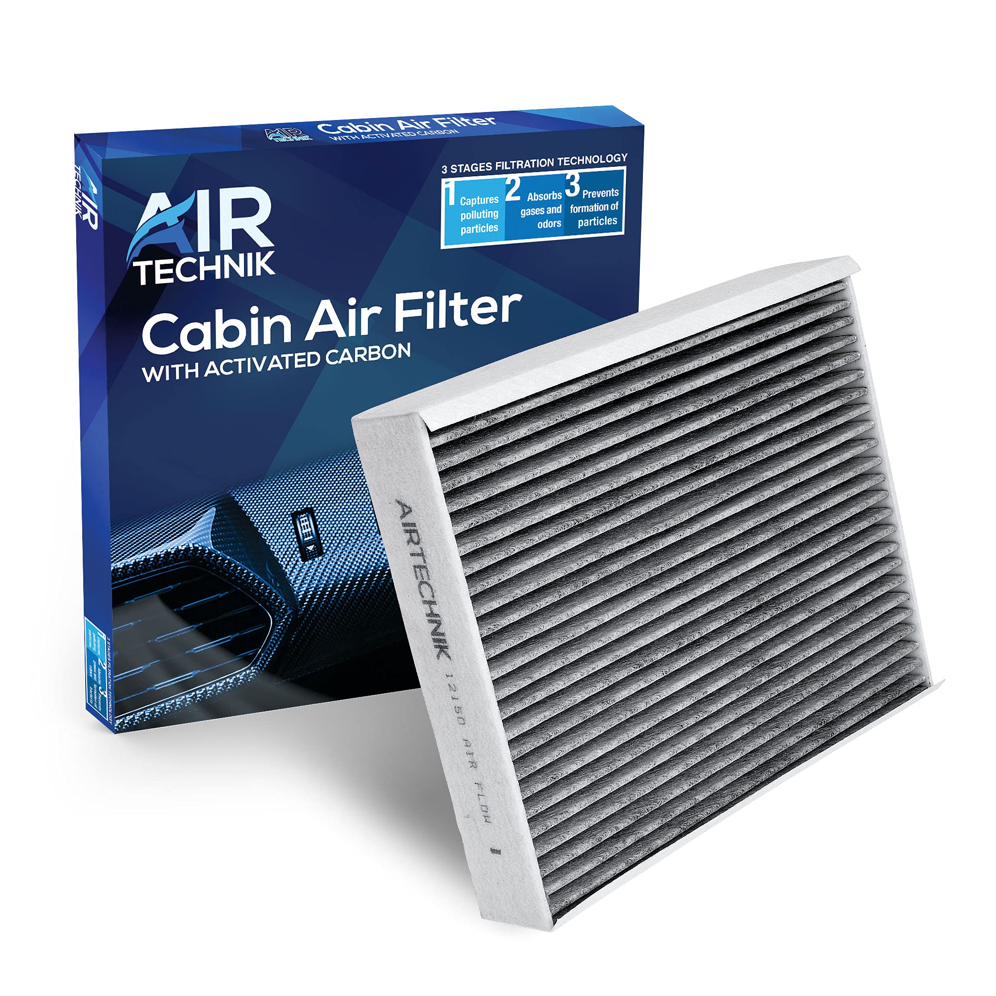 Airtechnik Cf12150 Cabin Air Filter W/Activated Carbon | Fits Ford Expedition 2018-2023, F150 2015-2023, F250/F350/450/550 Super