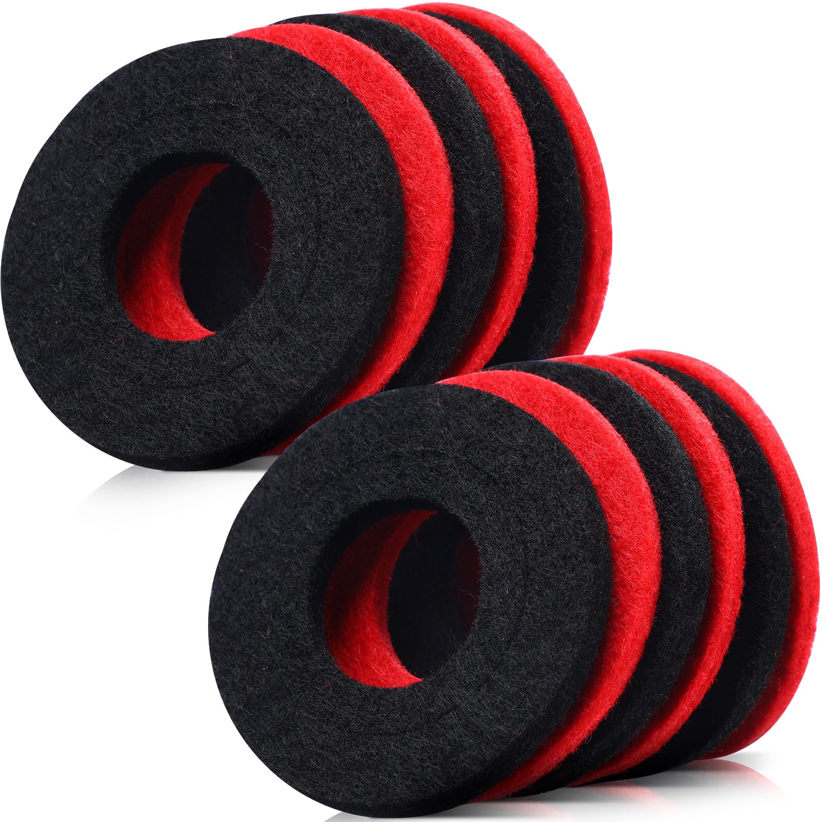 Pangda 12 Pieces Battery Terminal Anti Corrosion Washers Fiber Battery Terminal Protector (Red, Black)