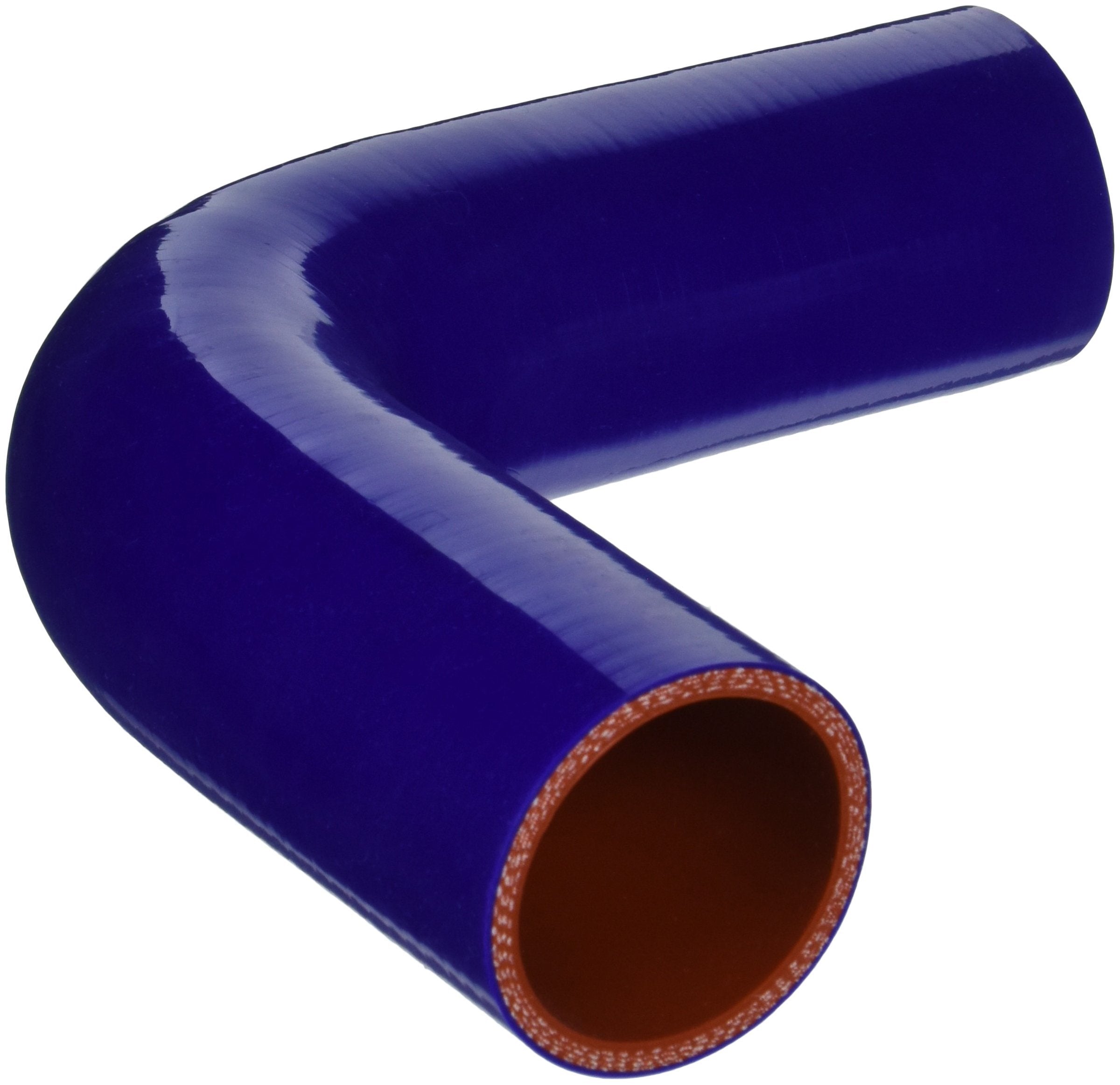 Hps Htsec90-200-Blue Silicone High Temperature 4-Ply Reinforced 90 Degree Elbow Coupler Hose, 55 Psi Maximum Pressure, 3.5'' Leg