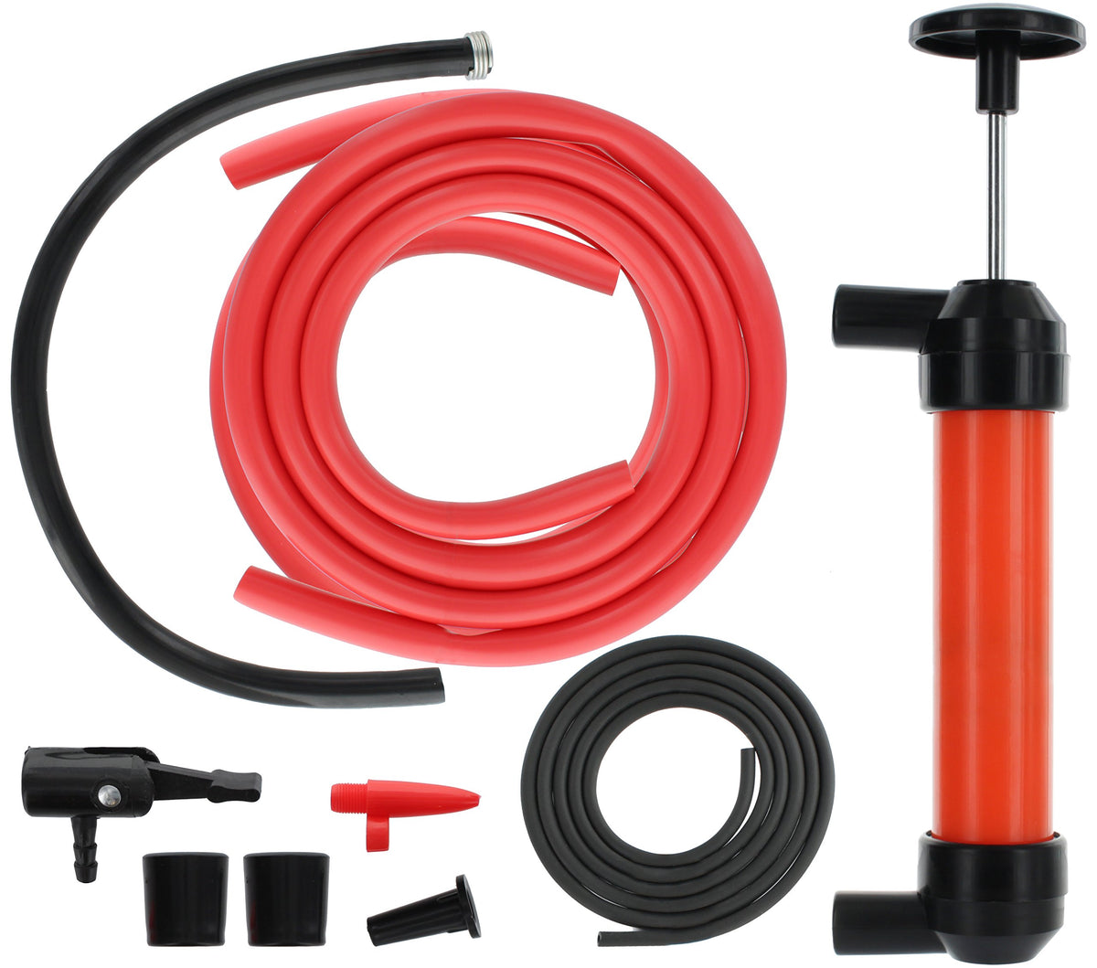 Multi-Purpose Siphon Transfer Pump Kit, With Dipstick Tube | Fluid Fuel Extractor Suction Tool For Oil, Gasoline, Water, Liquids