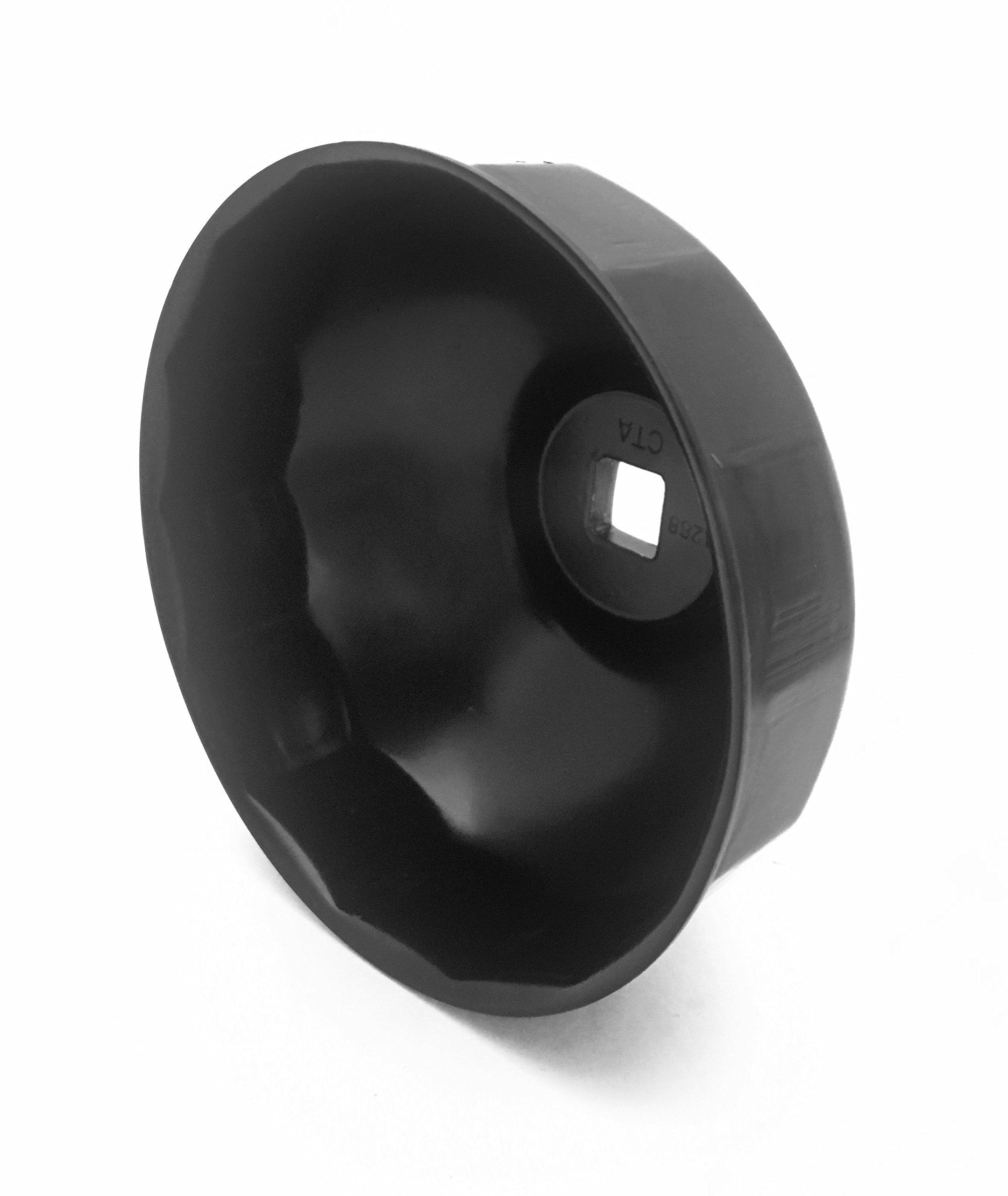 CTA Tools A268 Cap-Type Oil Filter Wrench - 84mm x 14 Flute - Professional Grade, Black Finish, Precision-Stamped, Deep-Reach, 3