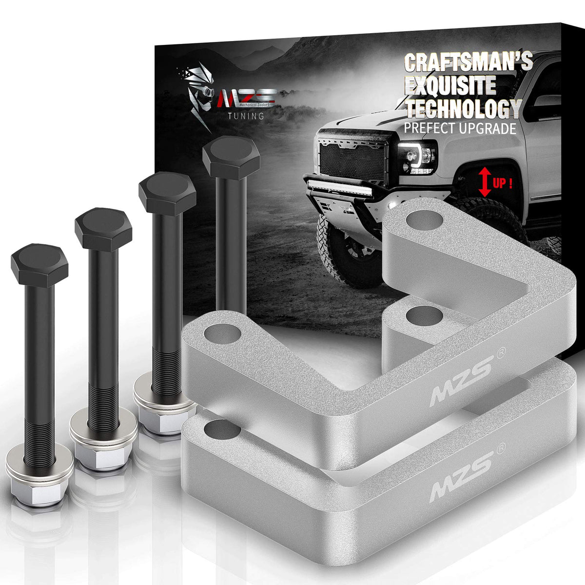 Mzs 2.5'' Front Leveling Kit Compatible With 2007-2025 Tahoe Silverado/Sierra/Avalanche/Suburban 1500 Yukon Xl 2Wd 4Wd
