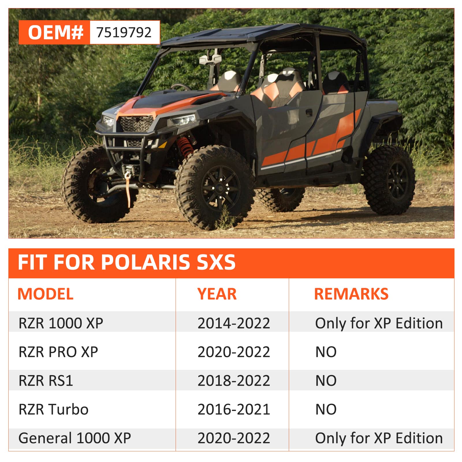 Wheel Studs 4 Pcs For Polaris Rzr-Xp-1000 Turbo/Pro/Rs1 General-Xp-1000 2014-2022