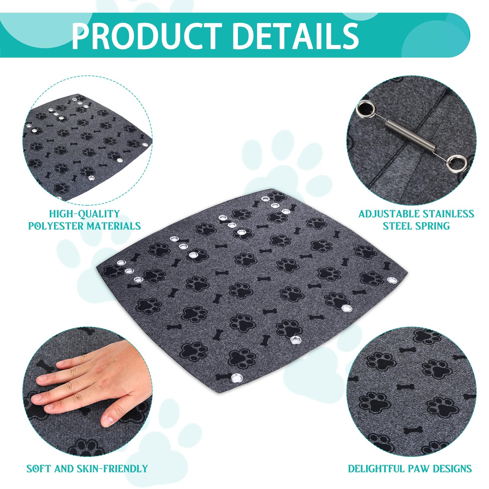 Tinideya 3 Packs RV Step Covers 22 Wide RV Step Rug with Install Hook Stair Covers Fit 8 to 11 Deep Camper Step Carpet Cam