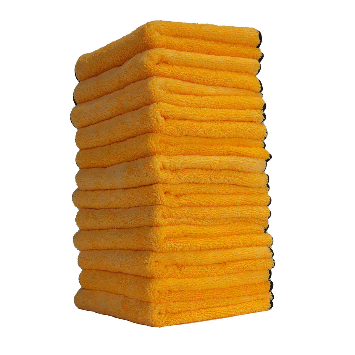 Chemical Guys Mic_506_12 Professional Grade Premium Microfiber Towels, Gold (16 Inch X 16 Inch) (Pack Of 12) - Safe For Car Wash, Home Cleaning & Pet Drying Cloths