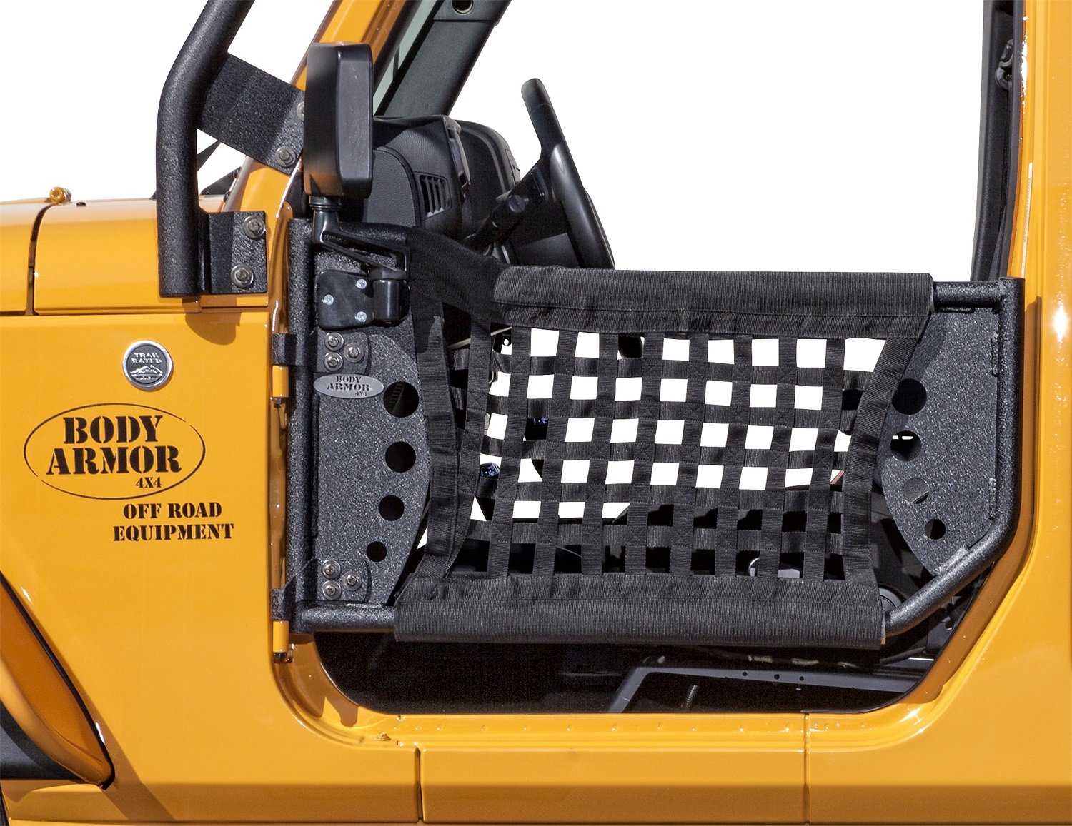 Body Armor 4X4 Jk-6140 Gen 3 Black Rear Trail Door For Jeep Jk