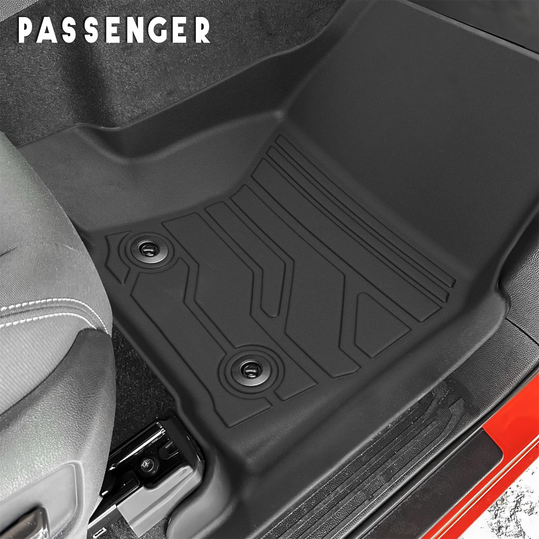 Karpal Floor Mats Fit For Toyota Tacoma 2024 2025 Double Cab (Not Fit Hybrid), Tpe All Weather Custom Fit Tacoma Trd/Sr/Sr5/Limi