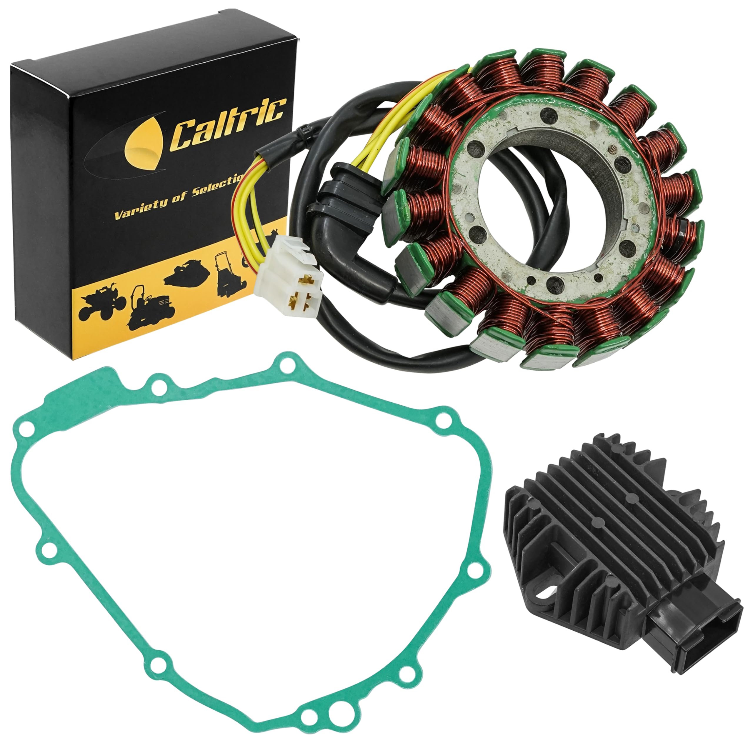 Caltric Stator & Regulator Rectifier Compatible With Honda Cbr900Rr Cbr 900Rr Fireblade 1996-1999 Gasket
