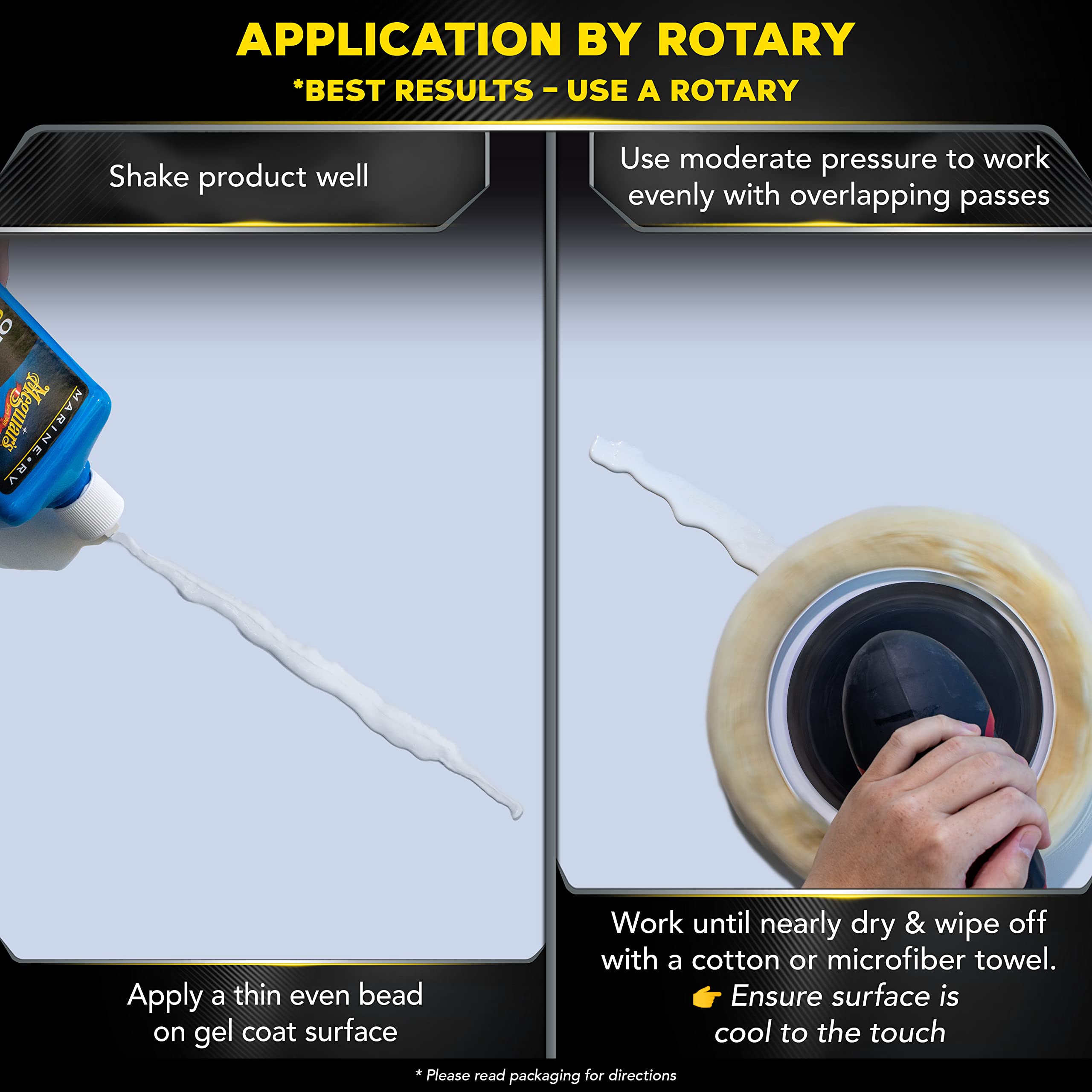 Meguiar'S Marine/Rv One Step Compound - Marine And Rv Restorer That Removes Heavy Oxidation And Scratches While Restoring Gloss