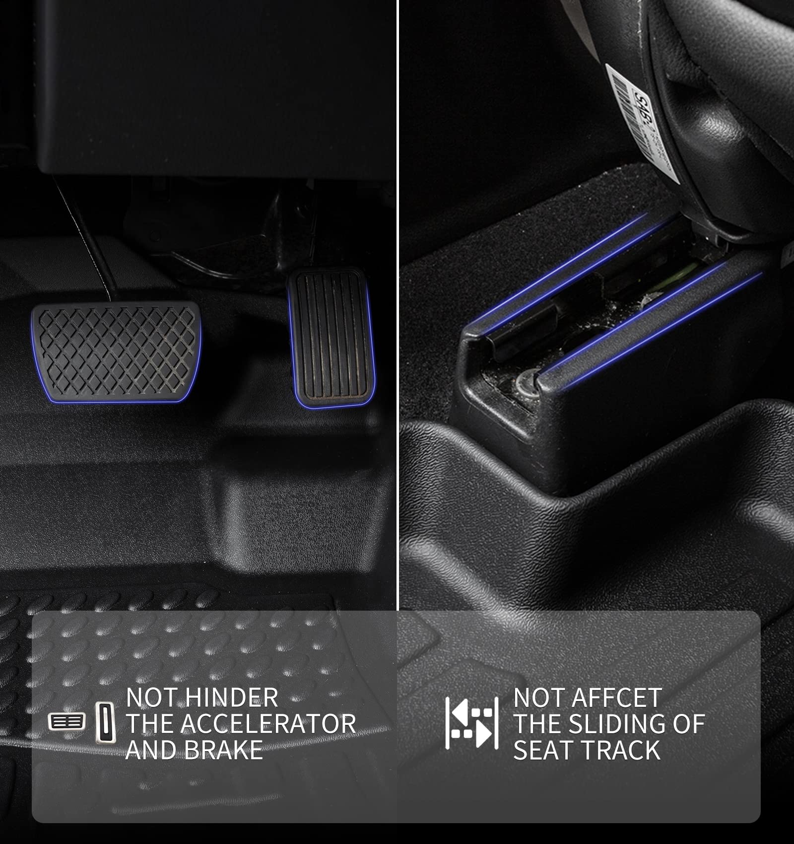 KELCSEECS Floor Mats & Cargo Liner for 2020 2021 2022 2023 2024 2025 Corolla/Corolla Hybrid(Only Sedan) All Weather Car Mats Aut
