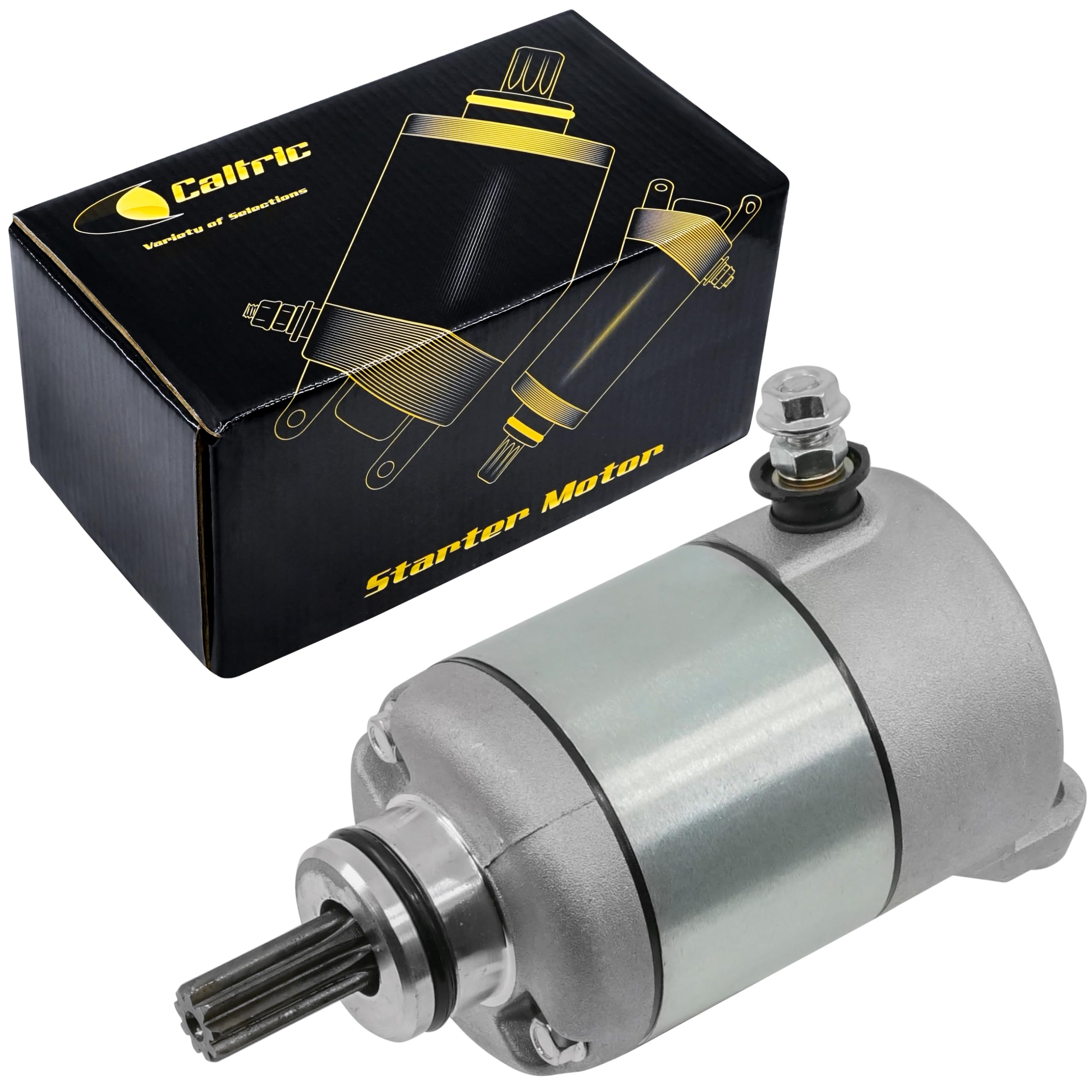 Caltric Starter Motor Compatible with Kawasaki KLX140L 2008 2009 2010-2020 Motorcycle