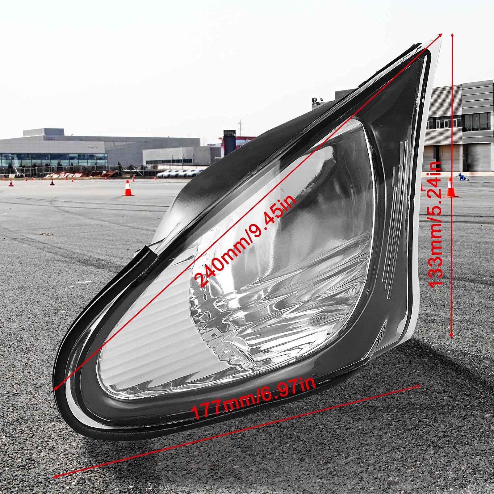 Clear Corner Signal Light,1 Pair Turn Signal Corner Light Lamp Lens Replacement For Bmw E46 3-Series 4Dr 2002-2005 Sedan Clear Corner Parking Marker Light Lens