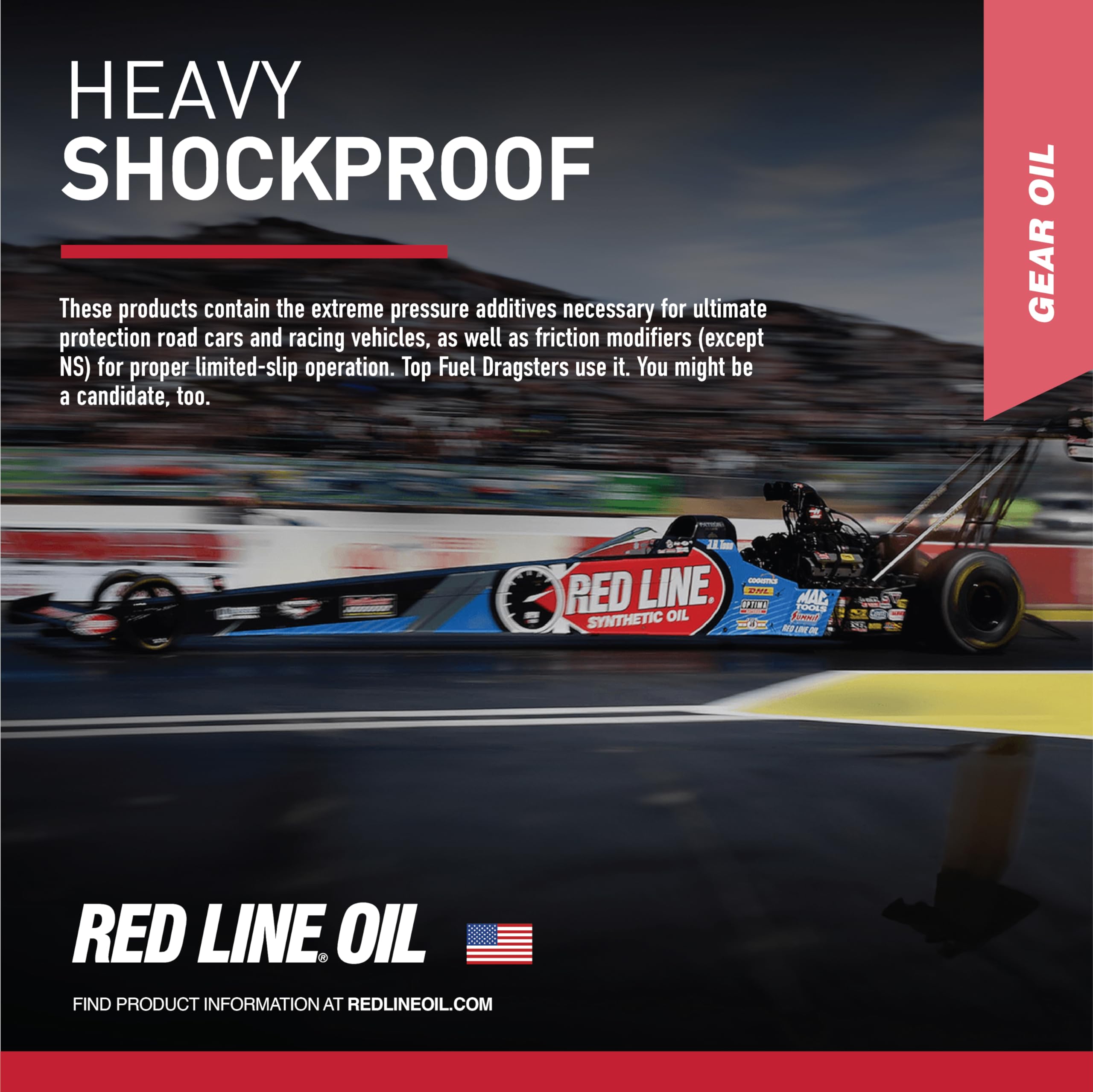 Red Line 58204 Heavy Shockproof Gear Oil - 1 Quart (12 Pack)