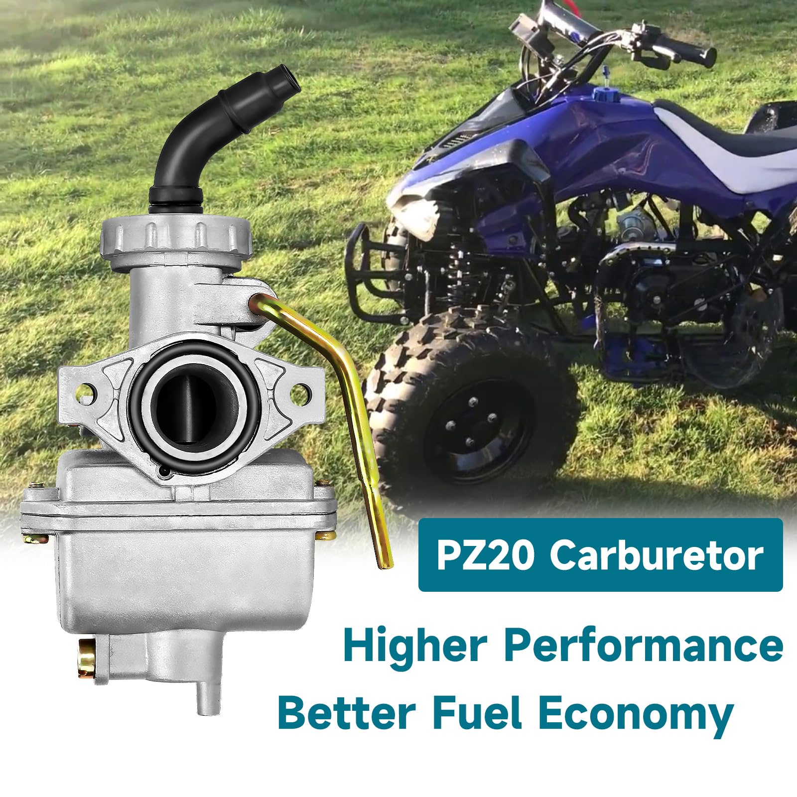 Fvrito Pz20 Carburetor Kit For Tao Tao Coolster 125Cc 110Cc 90Cc 70Cc 50Cc Kazuma Baja Chinese Atv Quad 4 Wheeler Sunl Nst Roketa Loncin Lifan Xr80 Crf70 4 Stroke Go Kart Pit Dirt Bike Parts