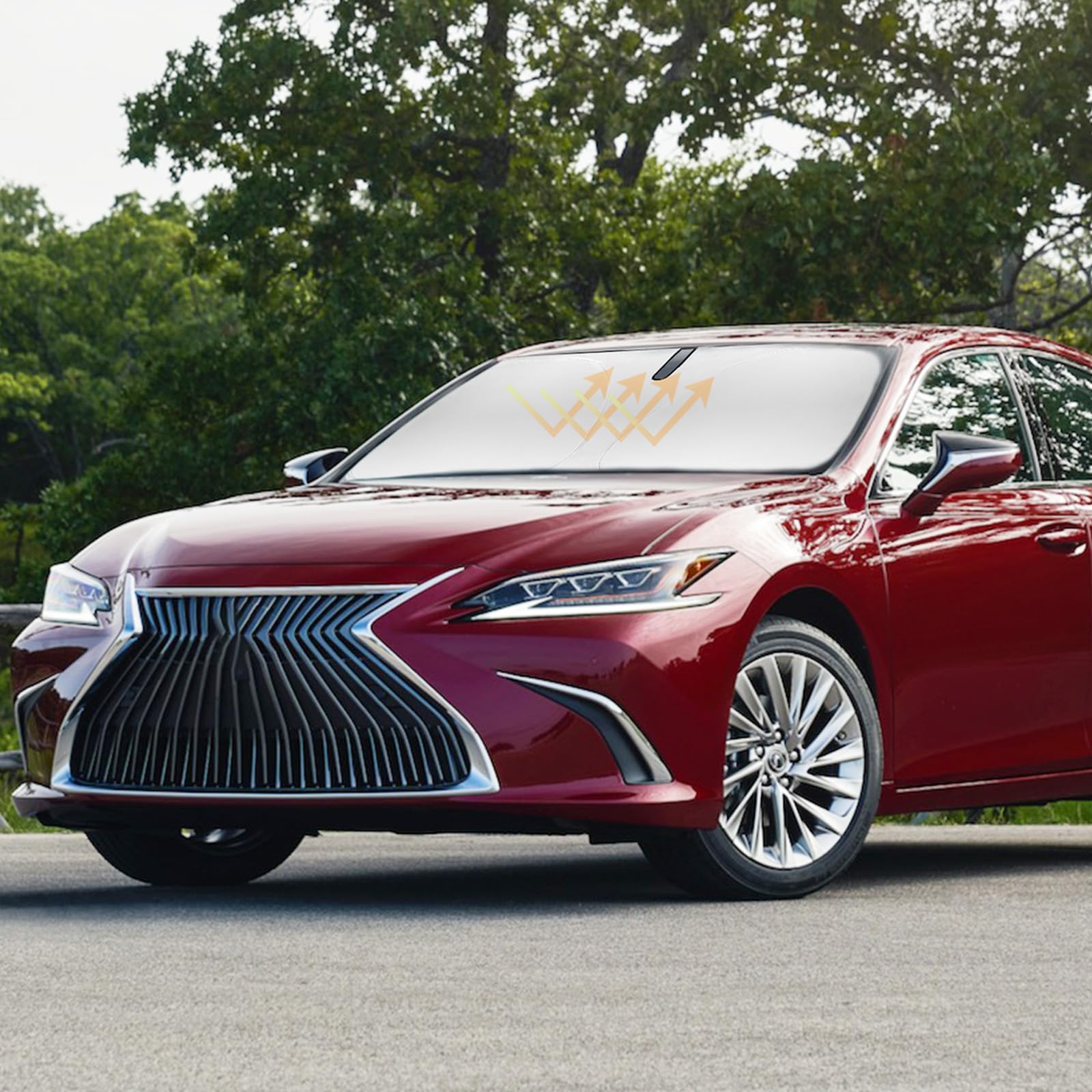 Sun Shade Car Sunshade For Lexus Es Es300H/Es350 2019-2024 2025 Accessories Windshield Cover Sun Visor For Lexus Es Front Window