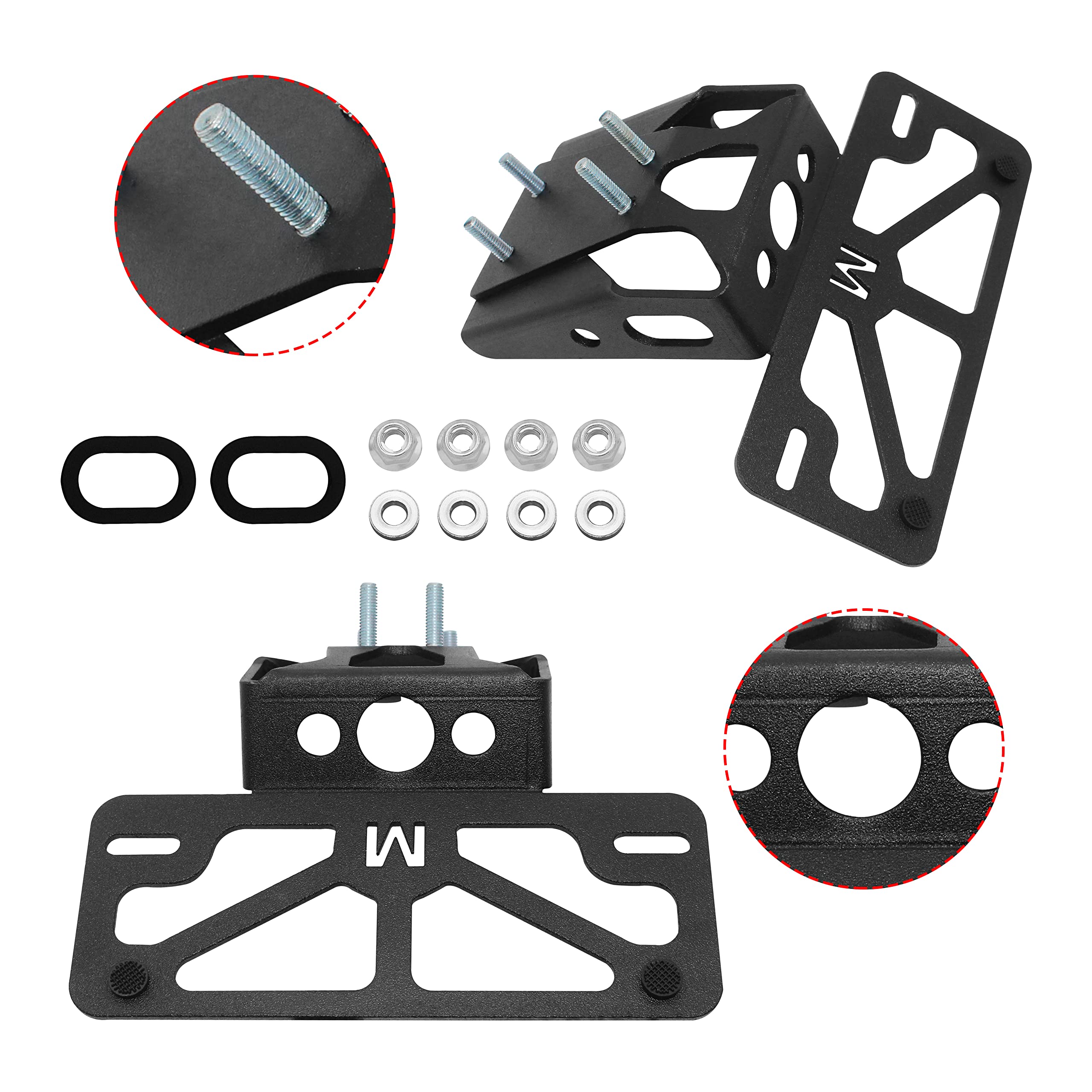 Motorcycle License Plate Bracket Fender Eliminator Kit Vm-H510 Compatible With Honda Cbr500R / Cb500F (2016+)