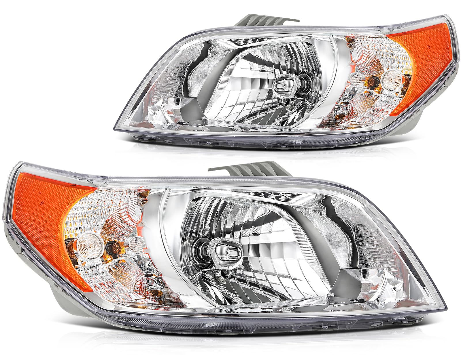 LBRST Headlight Assembly Fit 2007-2011 for Aveo, 2009 for G3, 2009 for G3 Wave, 2007-2008 for Wave Driver & Passenger Side Headl