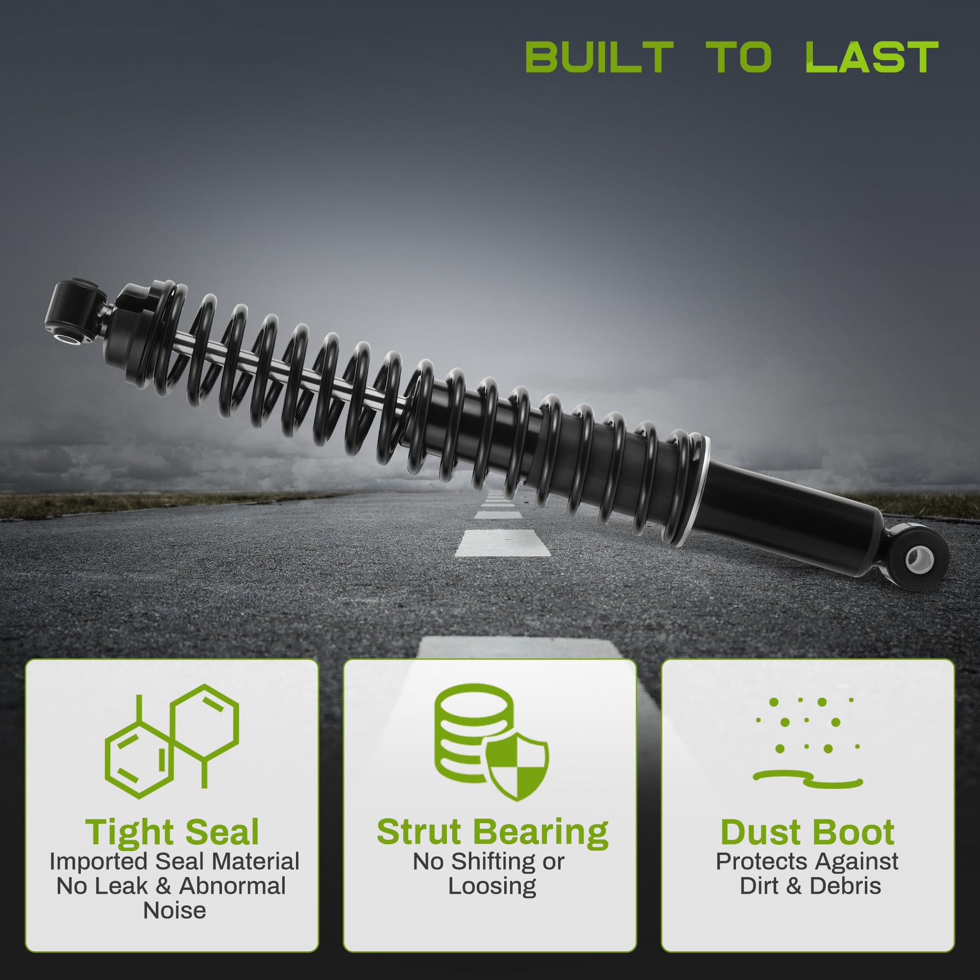 Autosaver88 Rear Load Shocks And Strut Compatible With 1999-2007 Chevy Silverado 1500, 1999-2007 Gmc Sierra 1500 Rwd