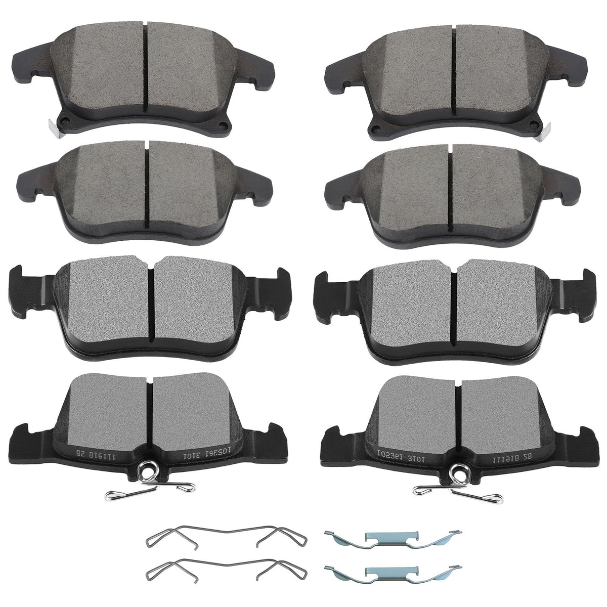 Ceramic Brake Pads Kits,Scitoo 8Pcs Brakes Pads Set Fit For 2013-2019 For Ford Fusion,2013-2018 For Lincoln Mkz