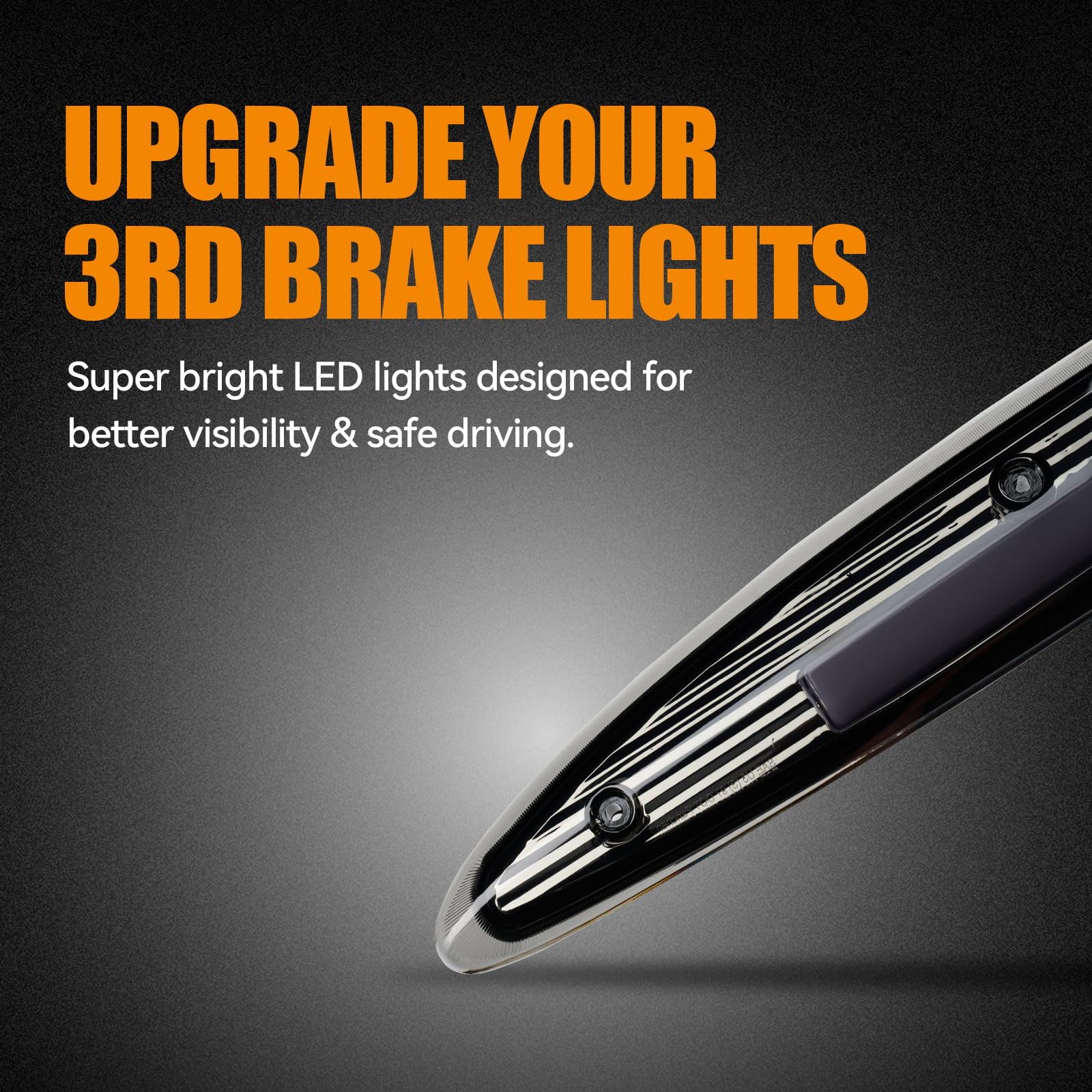 Cxdar Third 3Rd Brake Light Led For 1997-2002 Ford Expedition, High Mount Rear Brake Lights Assembly For 97-02 Expedition, Water